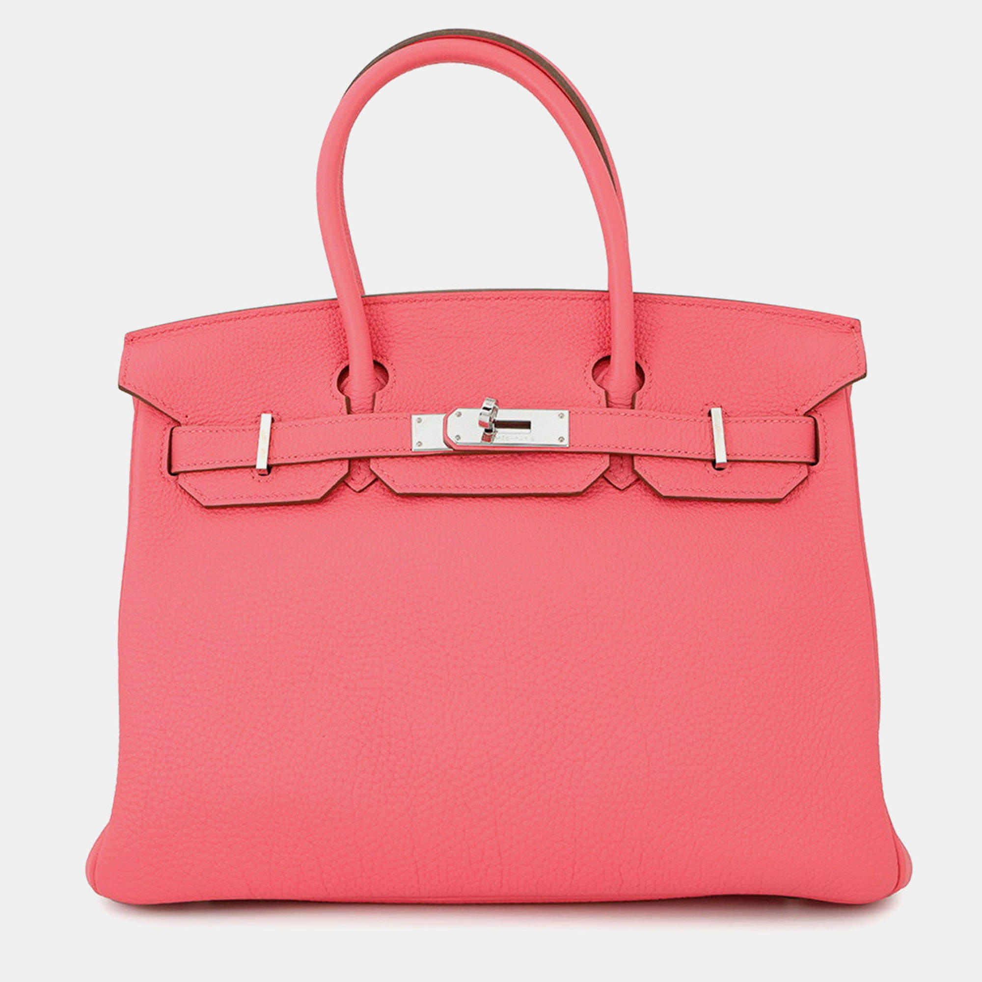 Pre Owned Hermes Birkin Rose Lipstick Togo Leather Size 30