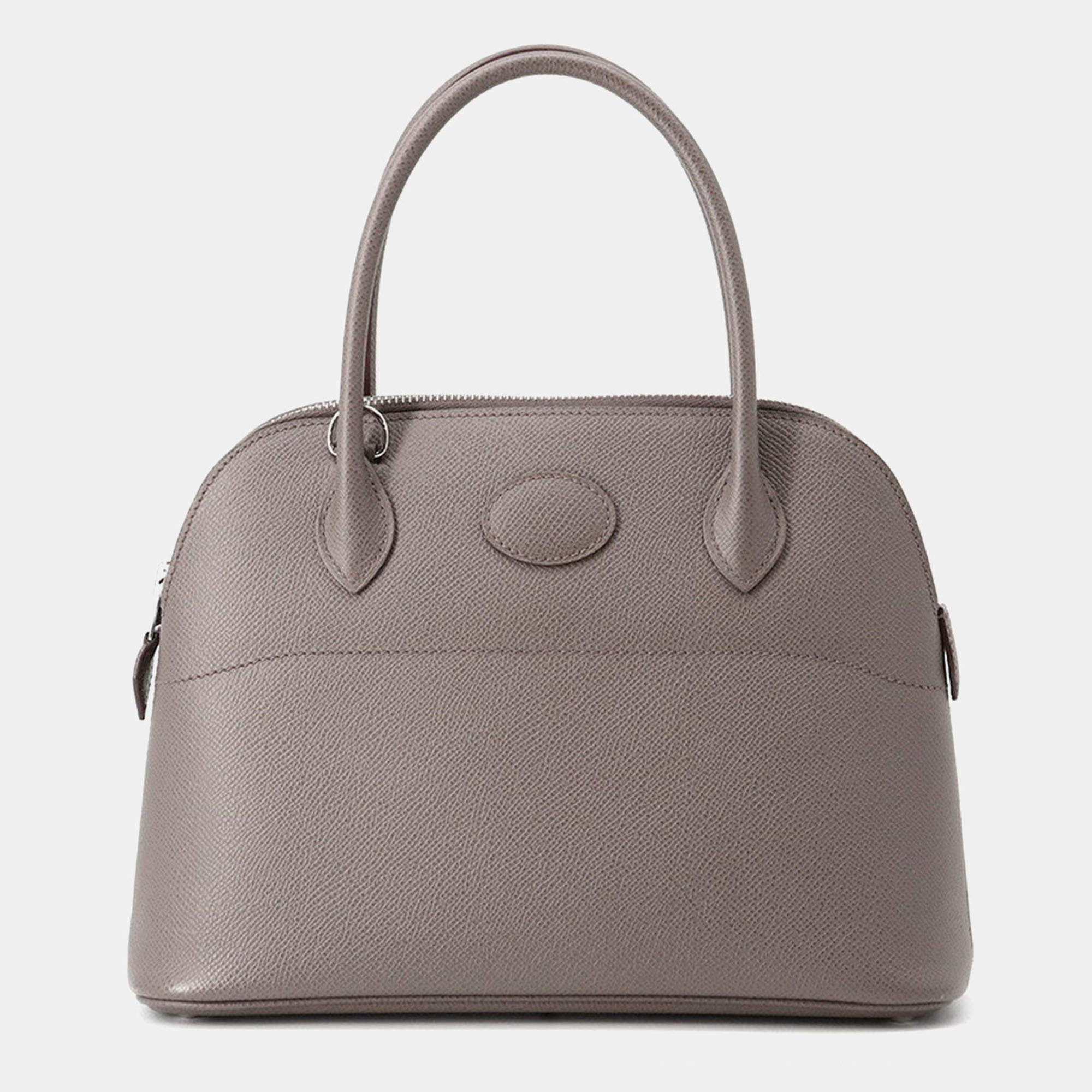 Pre Owned Hermes Bolide Etain Epsom Size 27