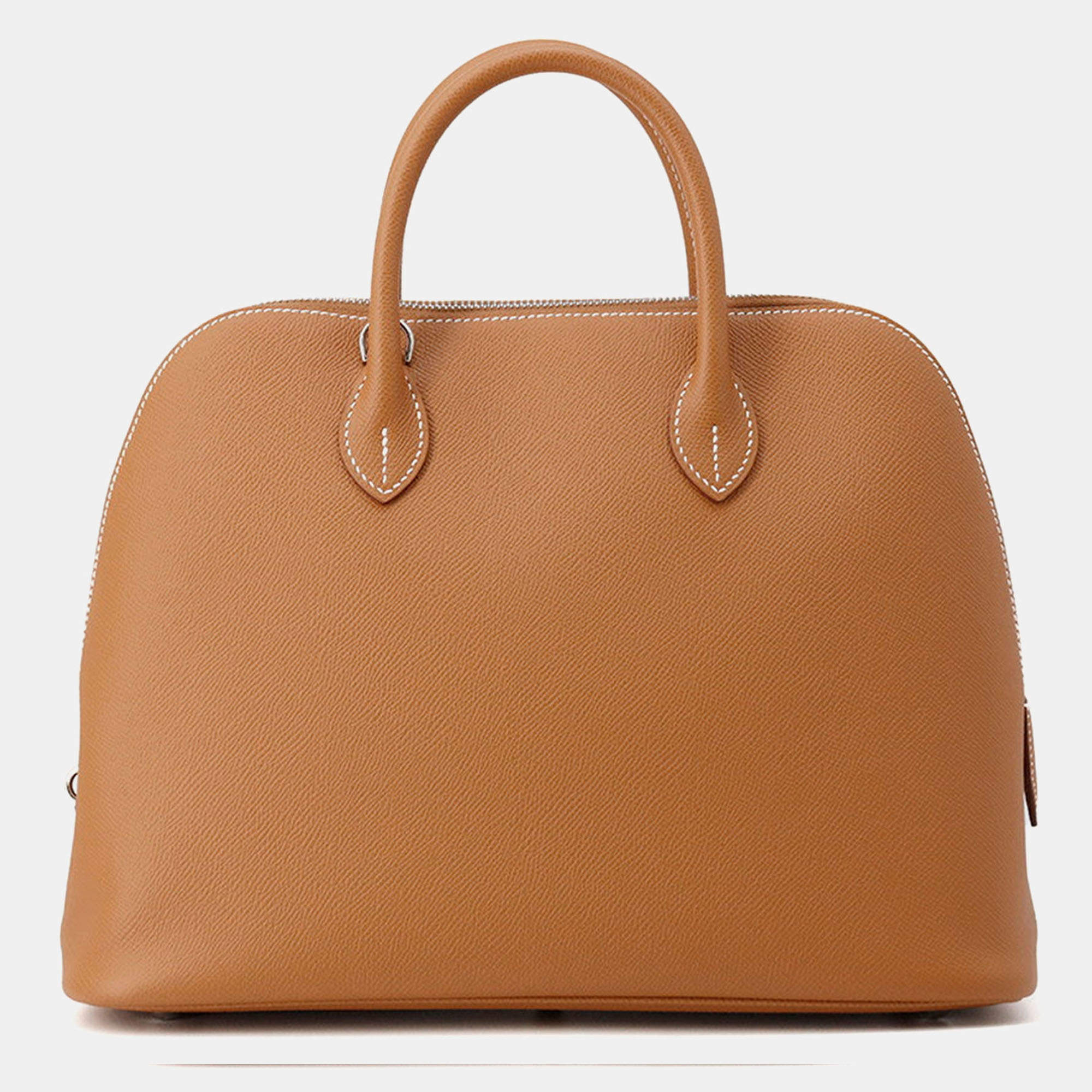 Pre Owned Hermes Bolide 1923 Gold Epsom Size 30