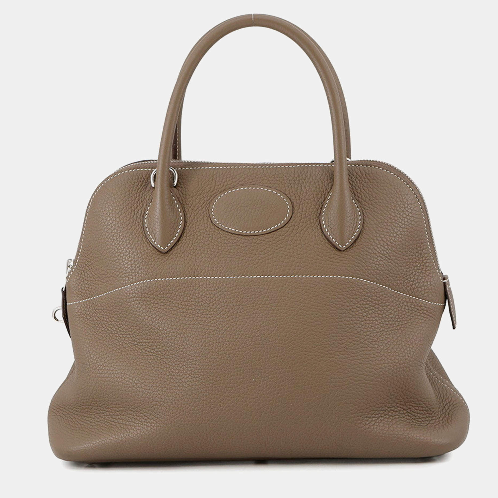 Pre Owned Hermes Bolide Etoupe Taurillon Clemence Size 31