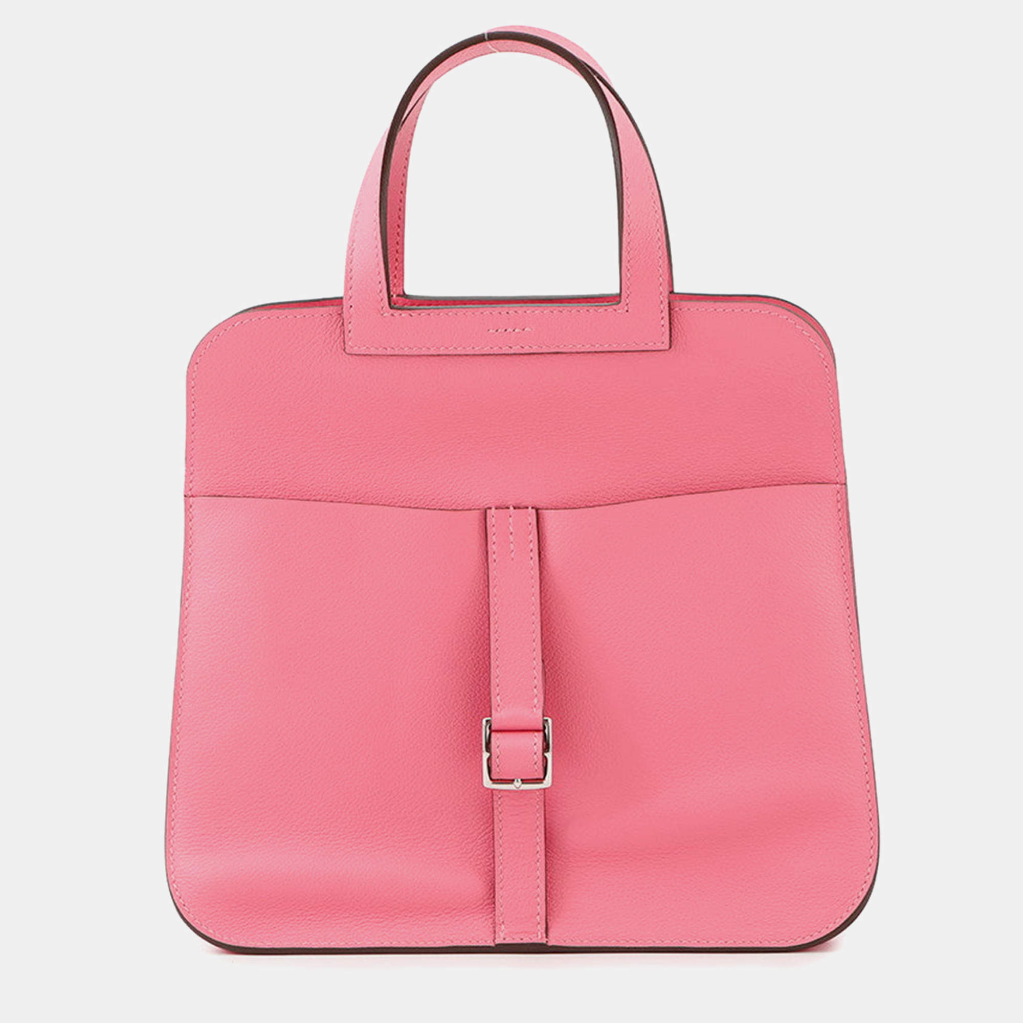 Pre Owned Hermes Halzan Rose Azalee Evercolor Size 25