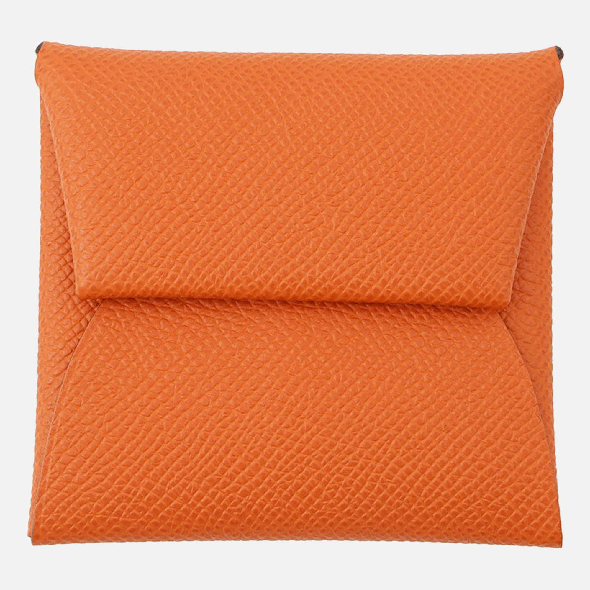 Pre Owned Hermes Bastia Verso Spo Orange/Mauve Pale Epsom