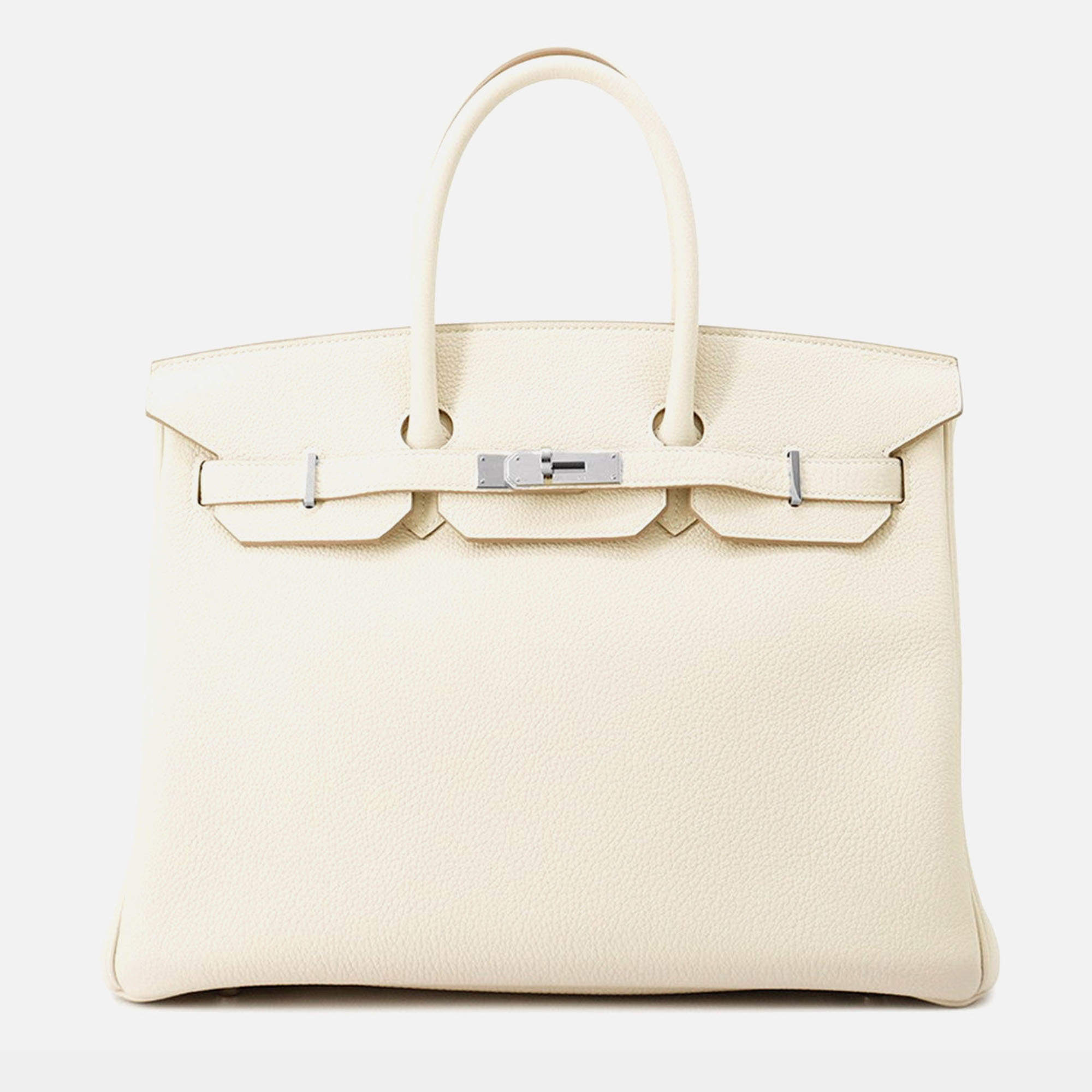 Pre Owned Hermes Birkin Craie Togo Leather Size 35