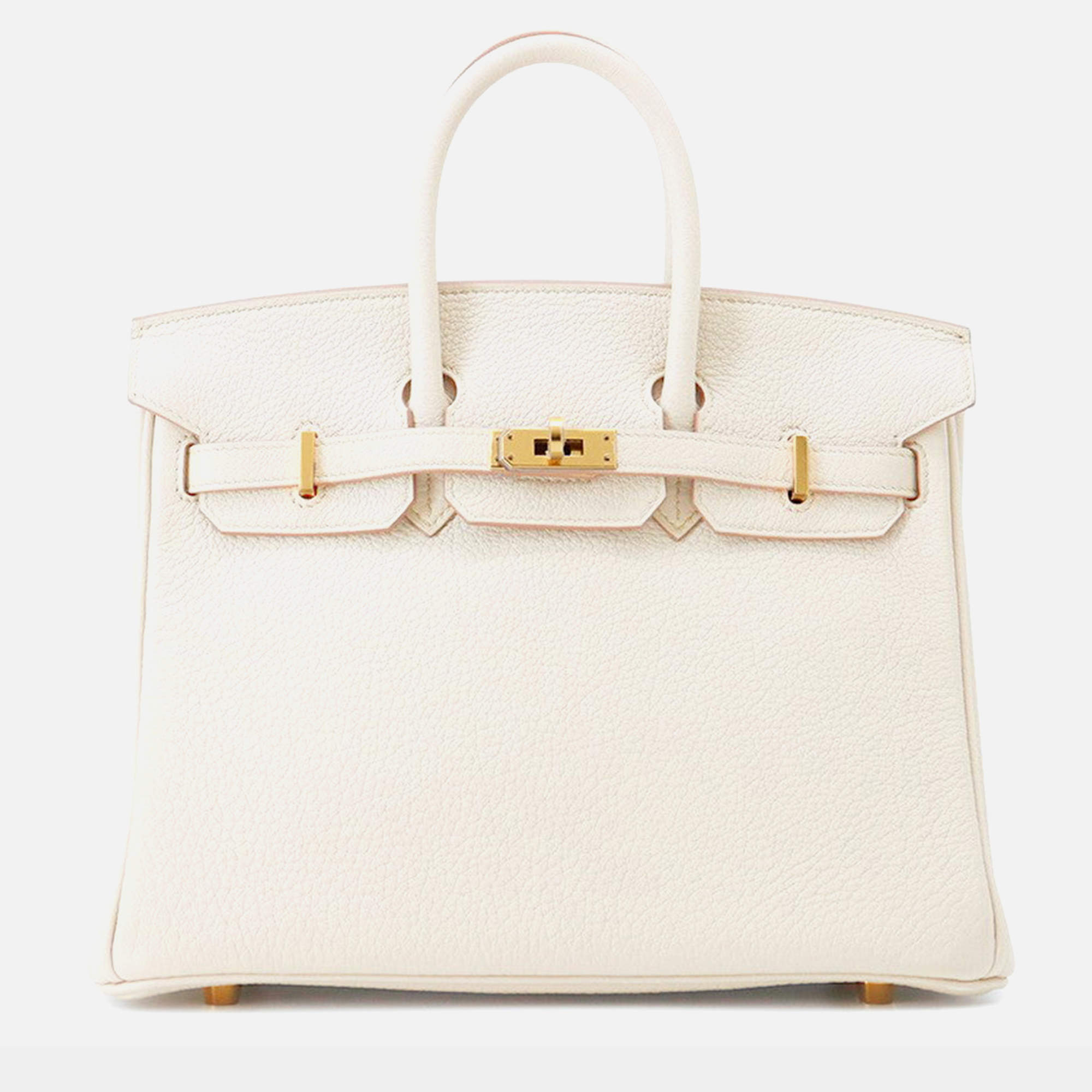 Pre Owned Hermes Birkin Beton Togo Leather Size 25