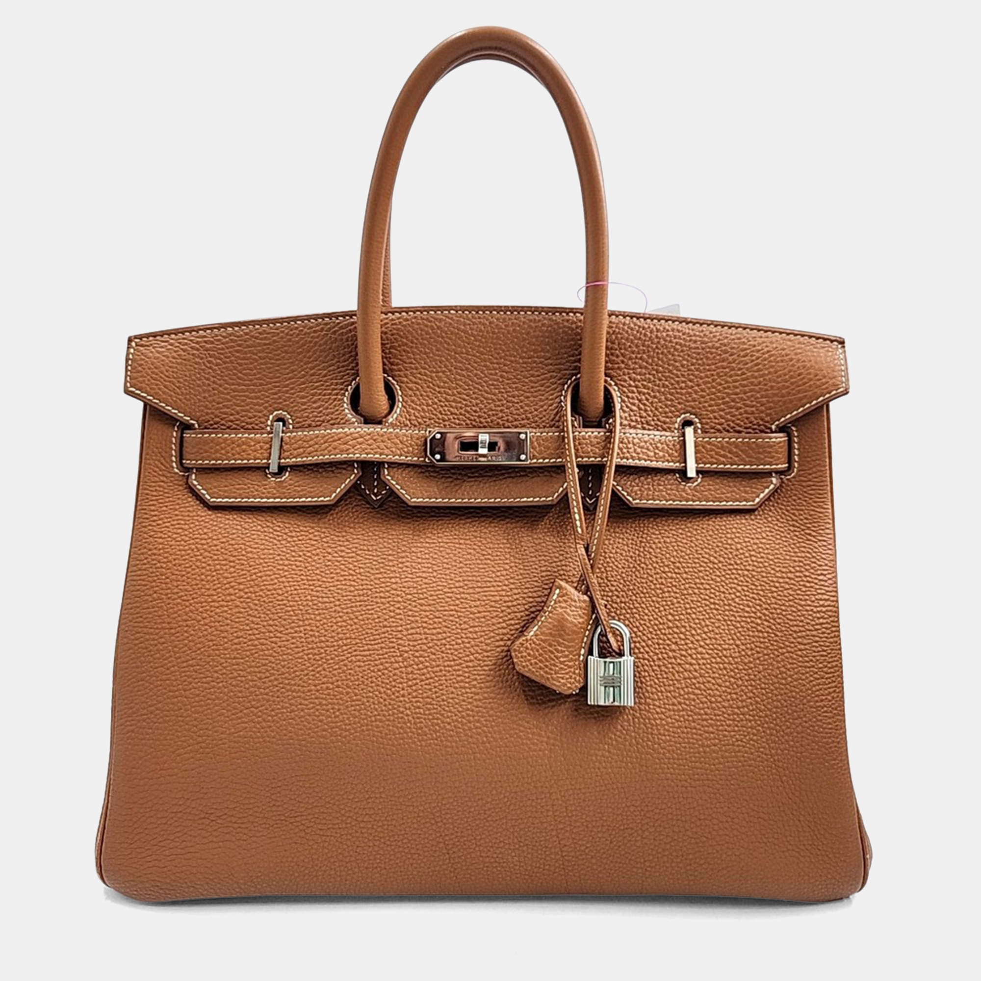 Pre Owned Hermes Brown Leather Birkin 35 G