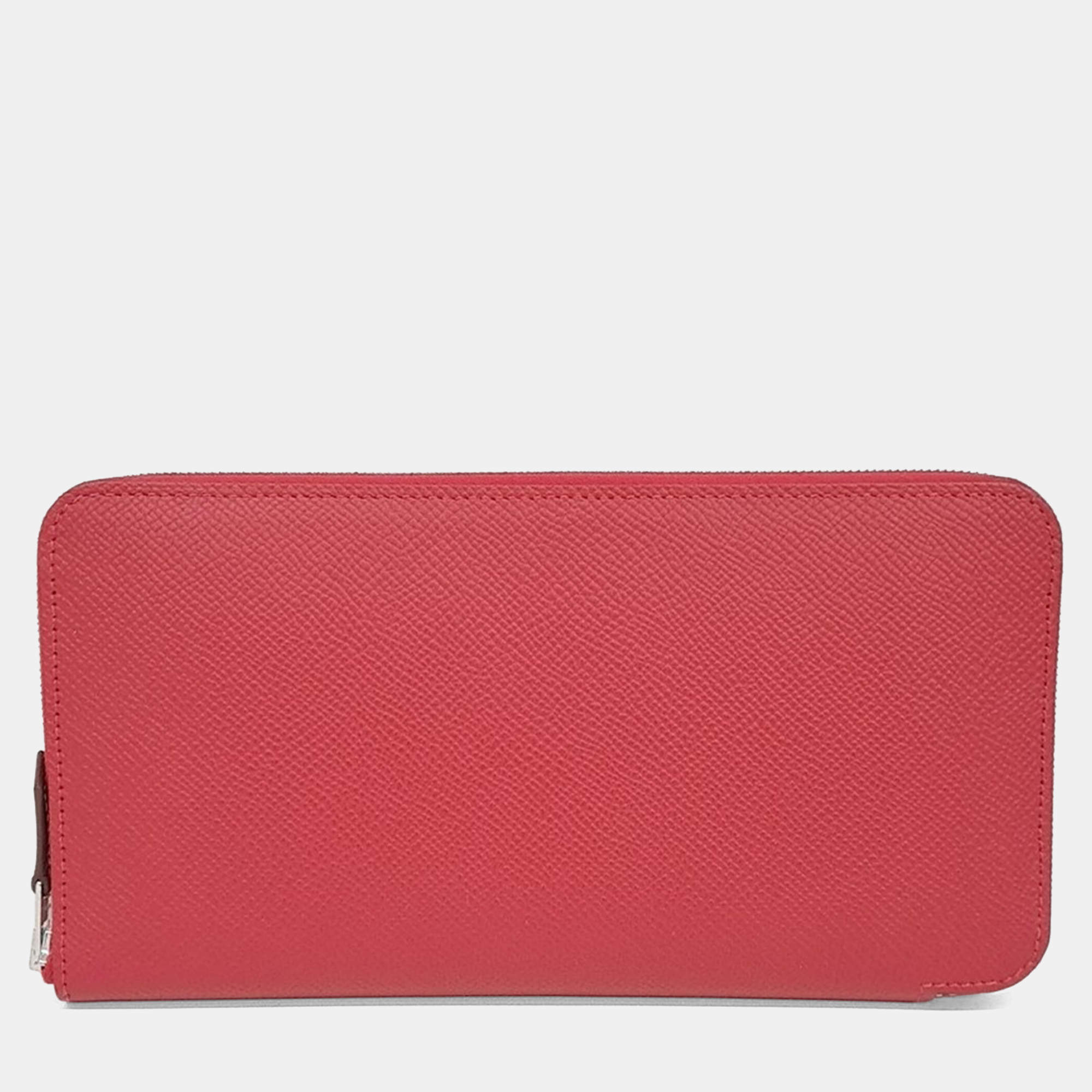 Pre Owned Hermes Pink Leather Silky Long Wallet