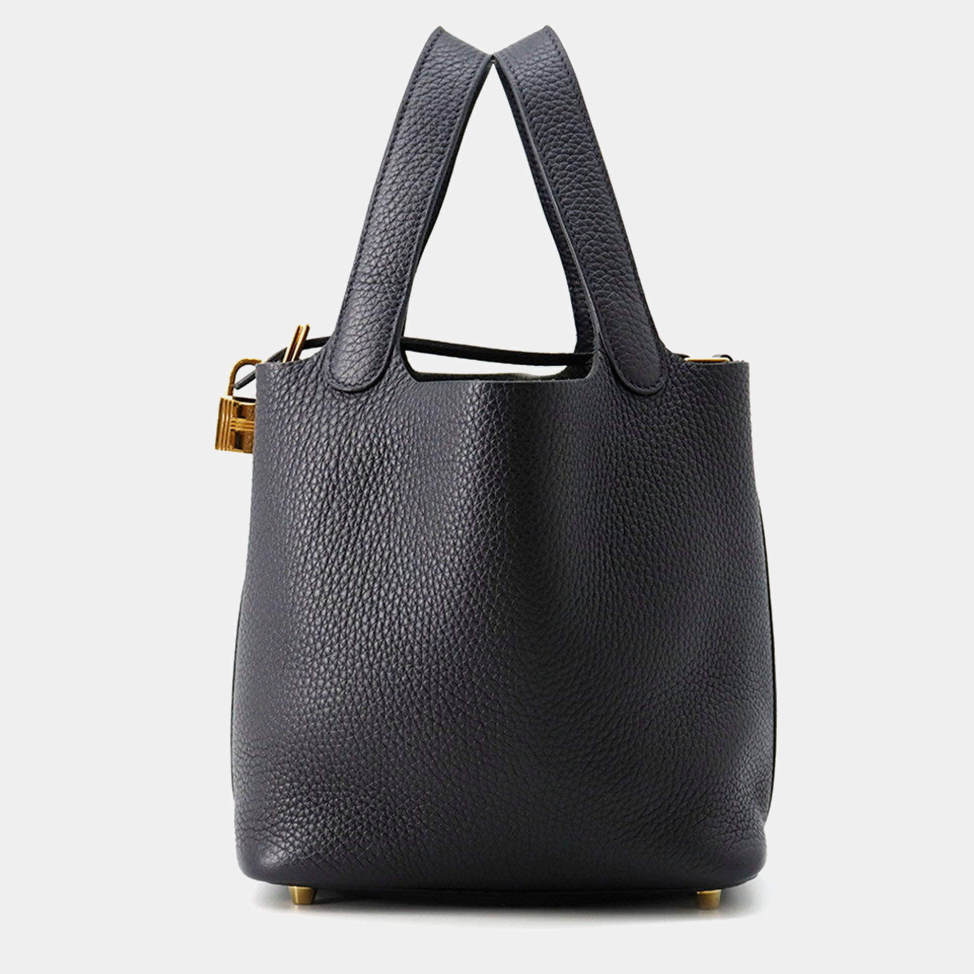 Pre Owned Hermes Picotin Lock Caban Taurillon Clemence PM