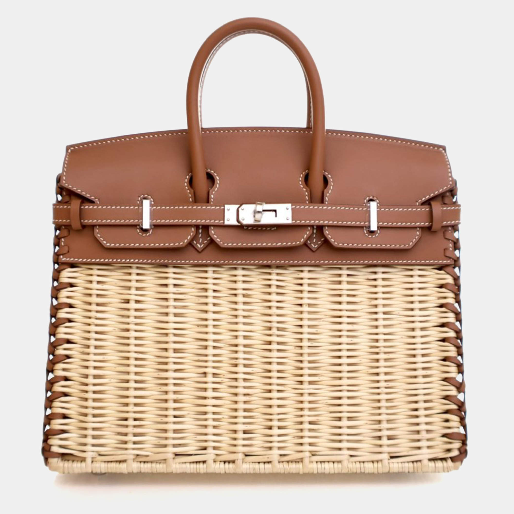Pre Owned Hermes Gold Swift Picnic Birkin 25
