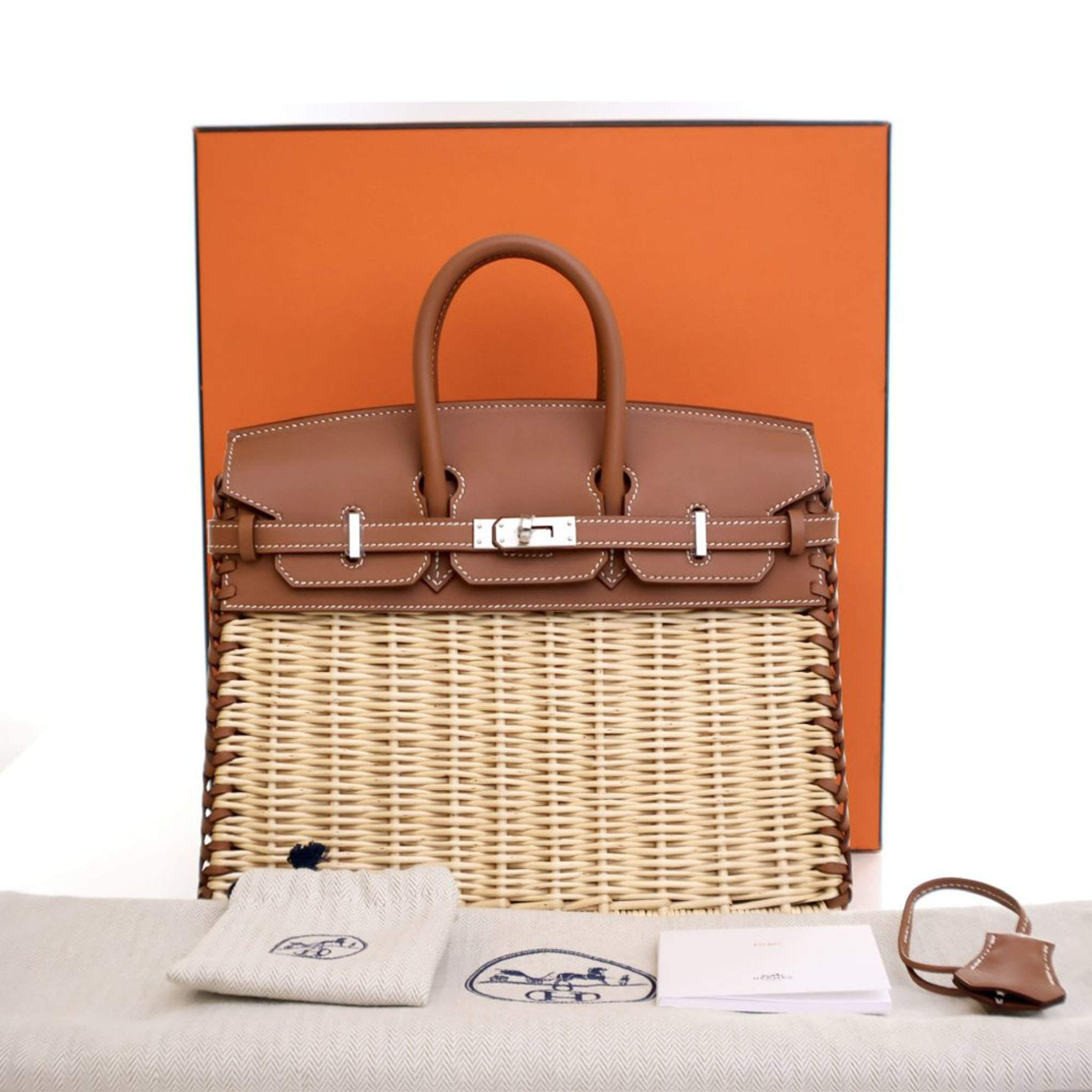 Hermes Gold Swift Picnic Birkin 25