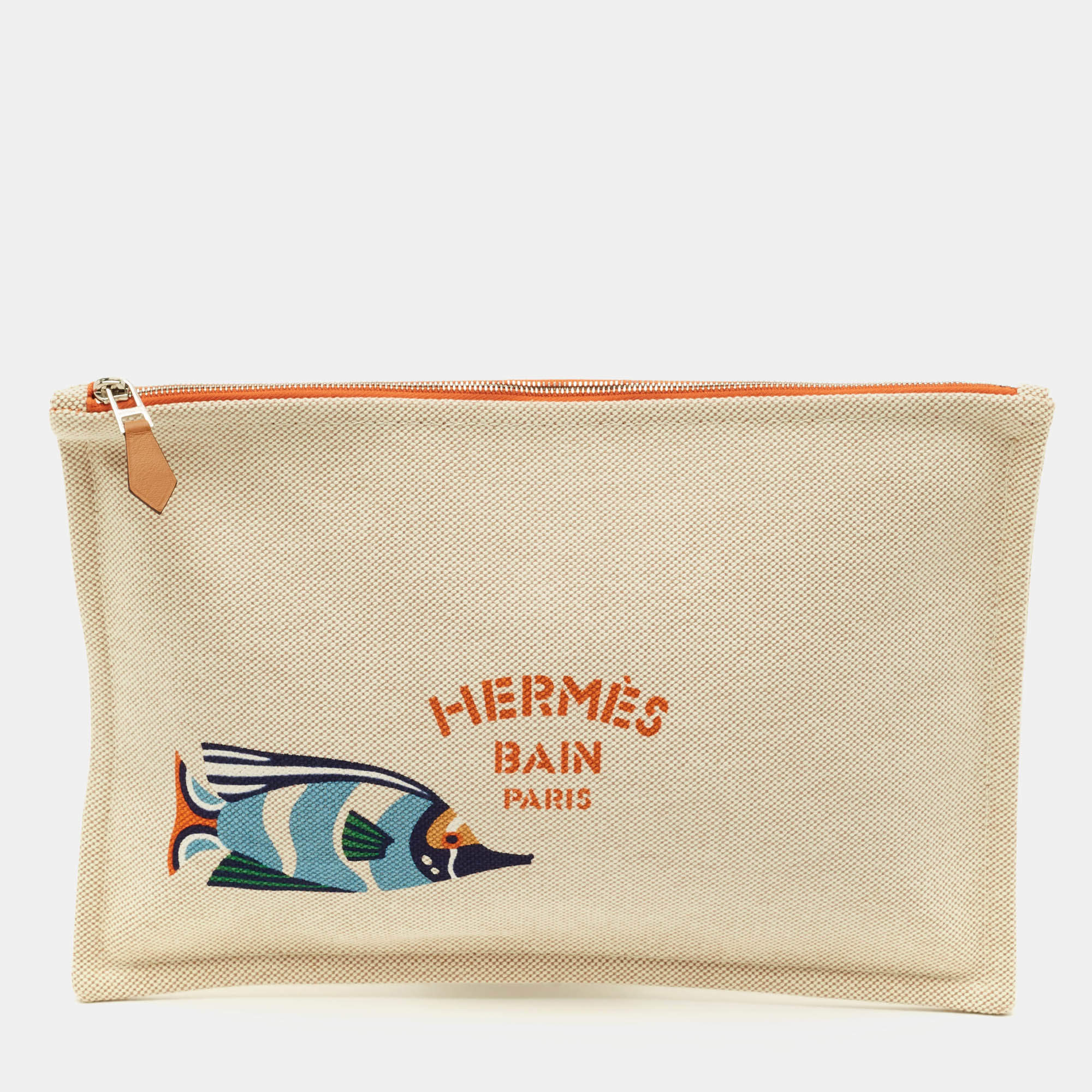 Pre Owned Hermes Corail Canvas Traffic Jam Case