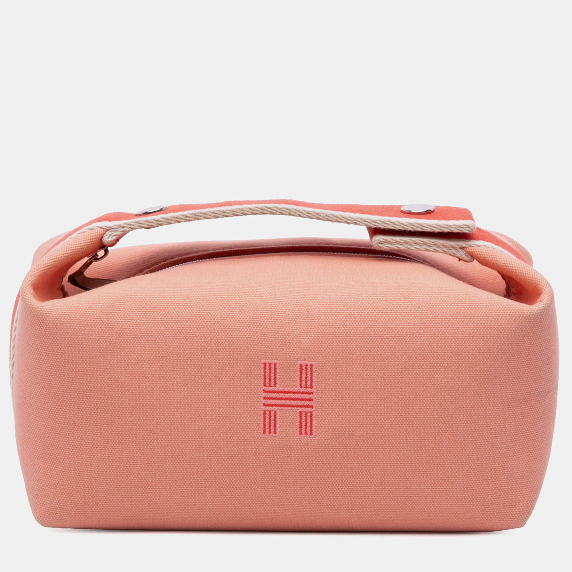 مملوكة مسبقًا Hermes Pink Small Canvas Bride A Brac Case