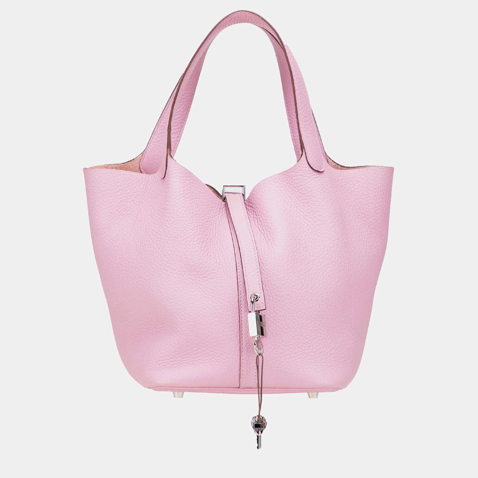 مملوكة مسبقًا Hermes Picotin Lock 22 Pink Clemence Bag