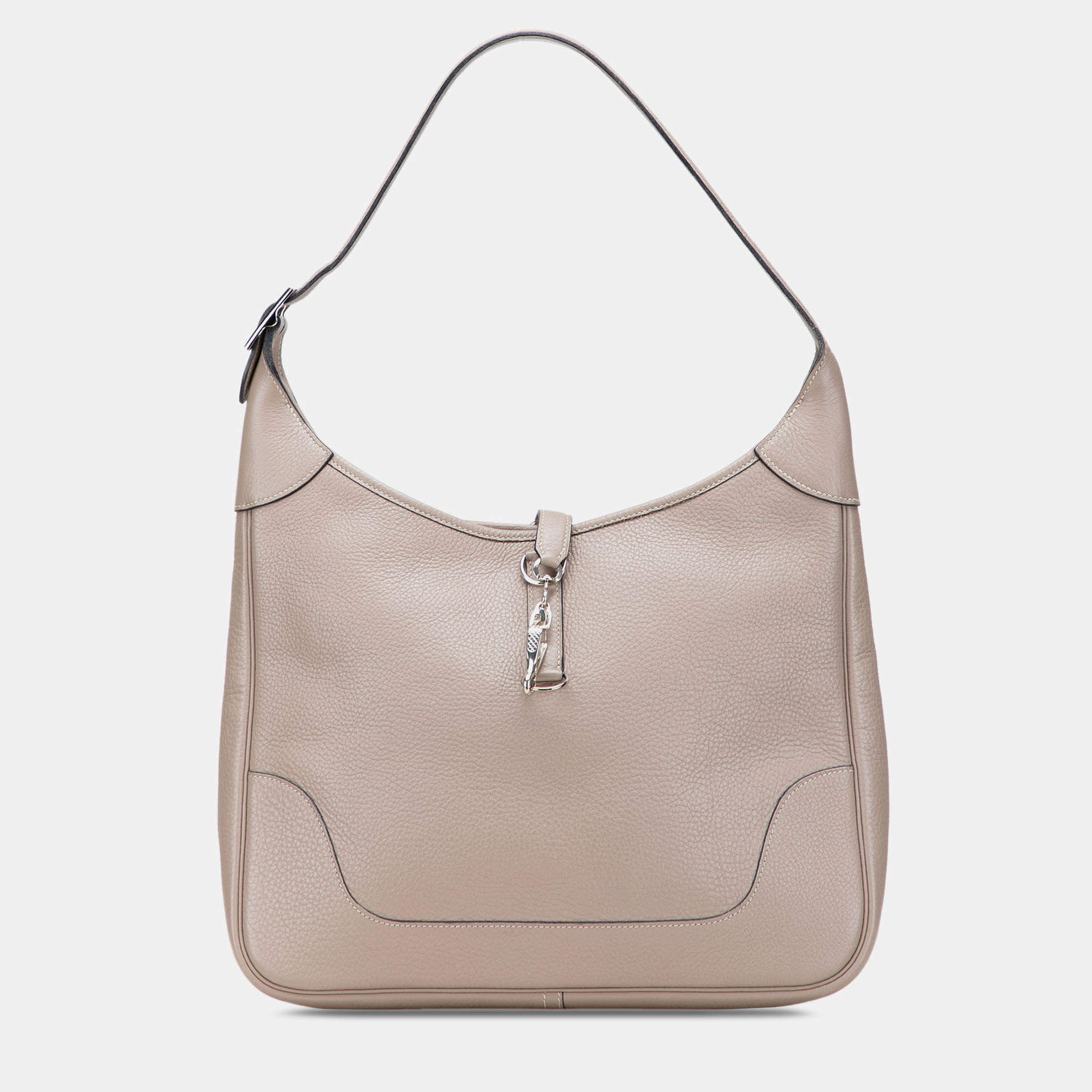 Pre Owned Hermes Trim II 38 Brown Clemence Bag