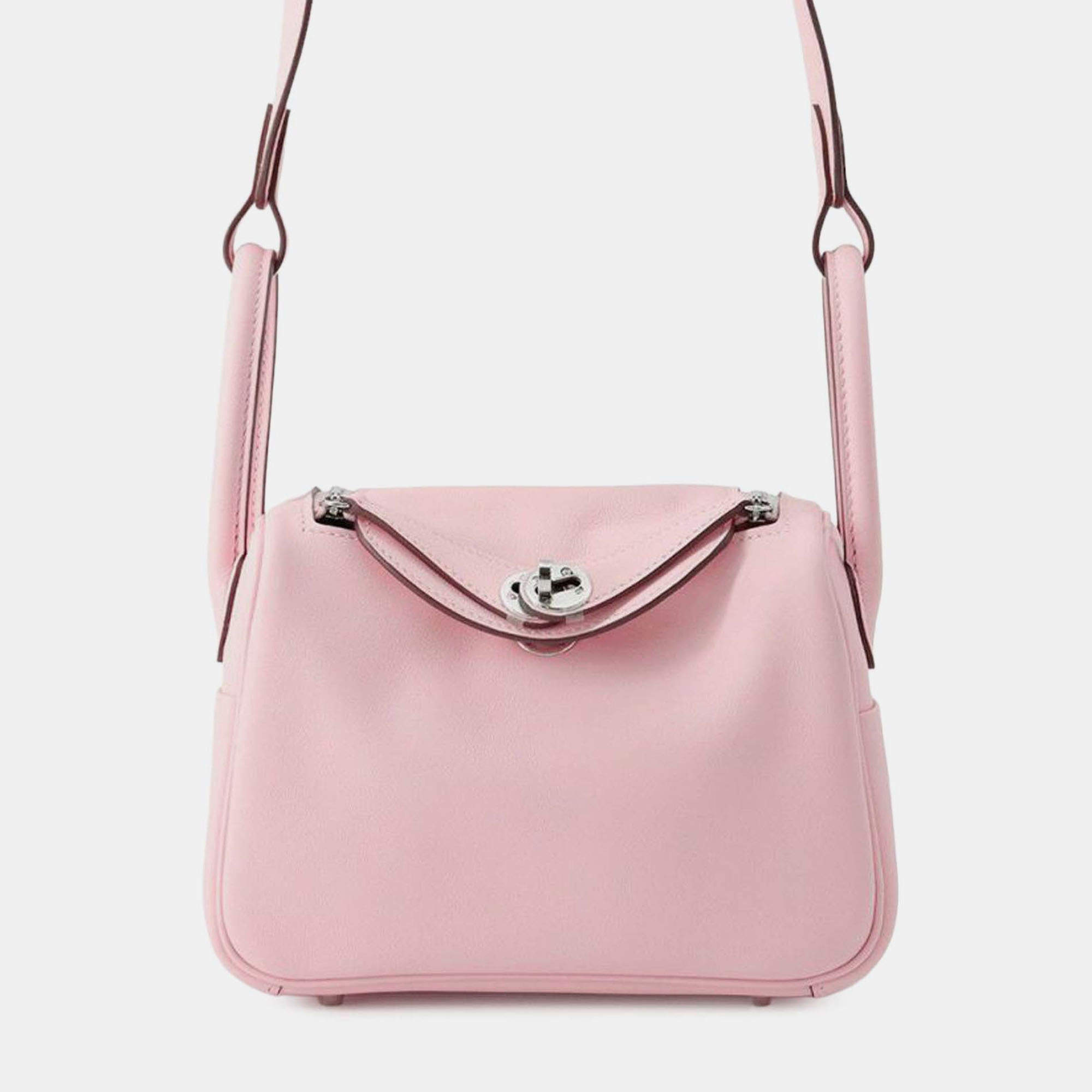 Pre Owned Hermes Pink Mini Swift Lindy 20
