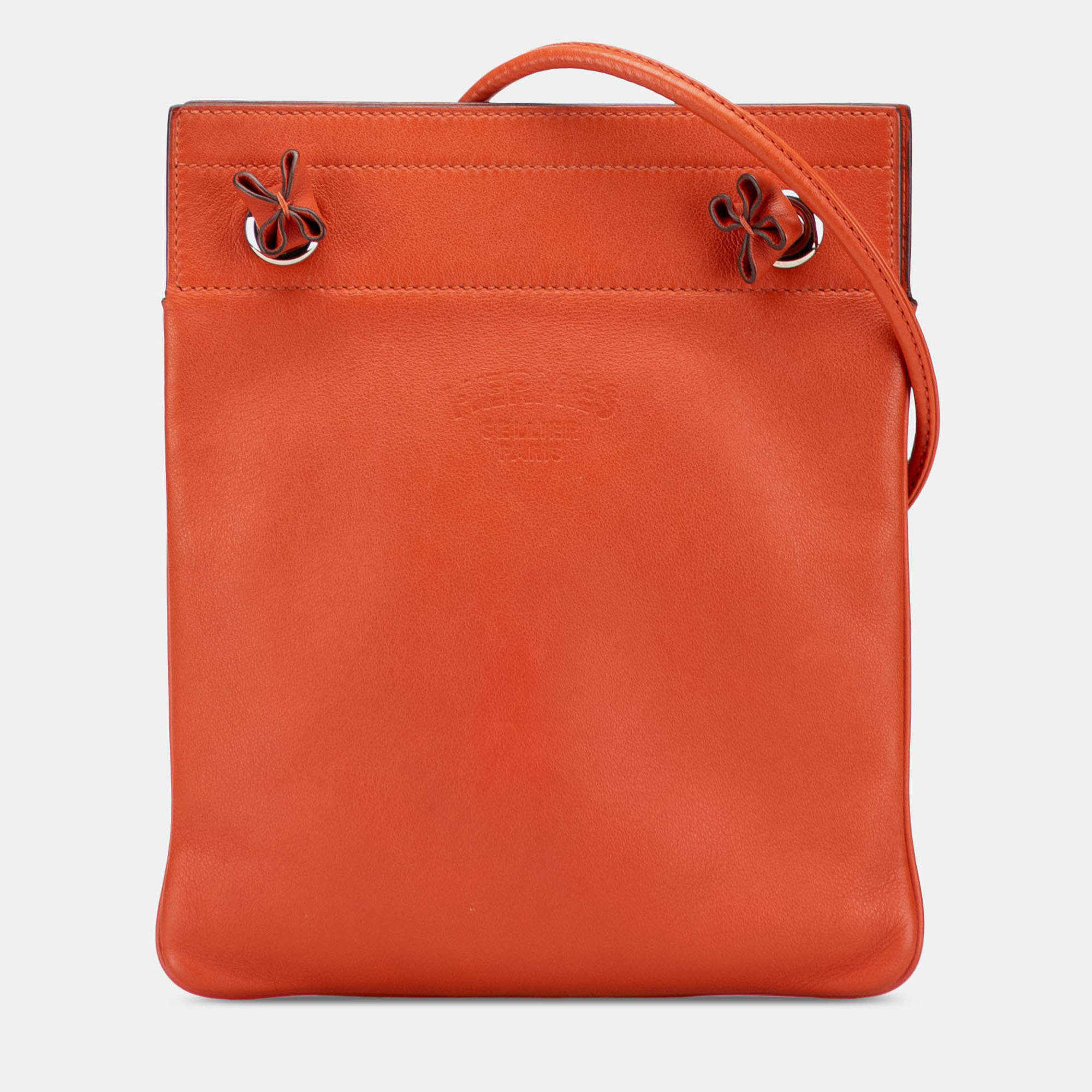 Pre Owned Hermes Orange Mini Swift Aline Bag