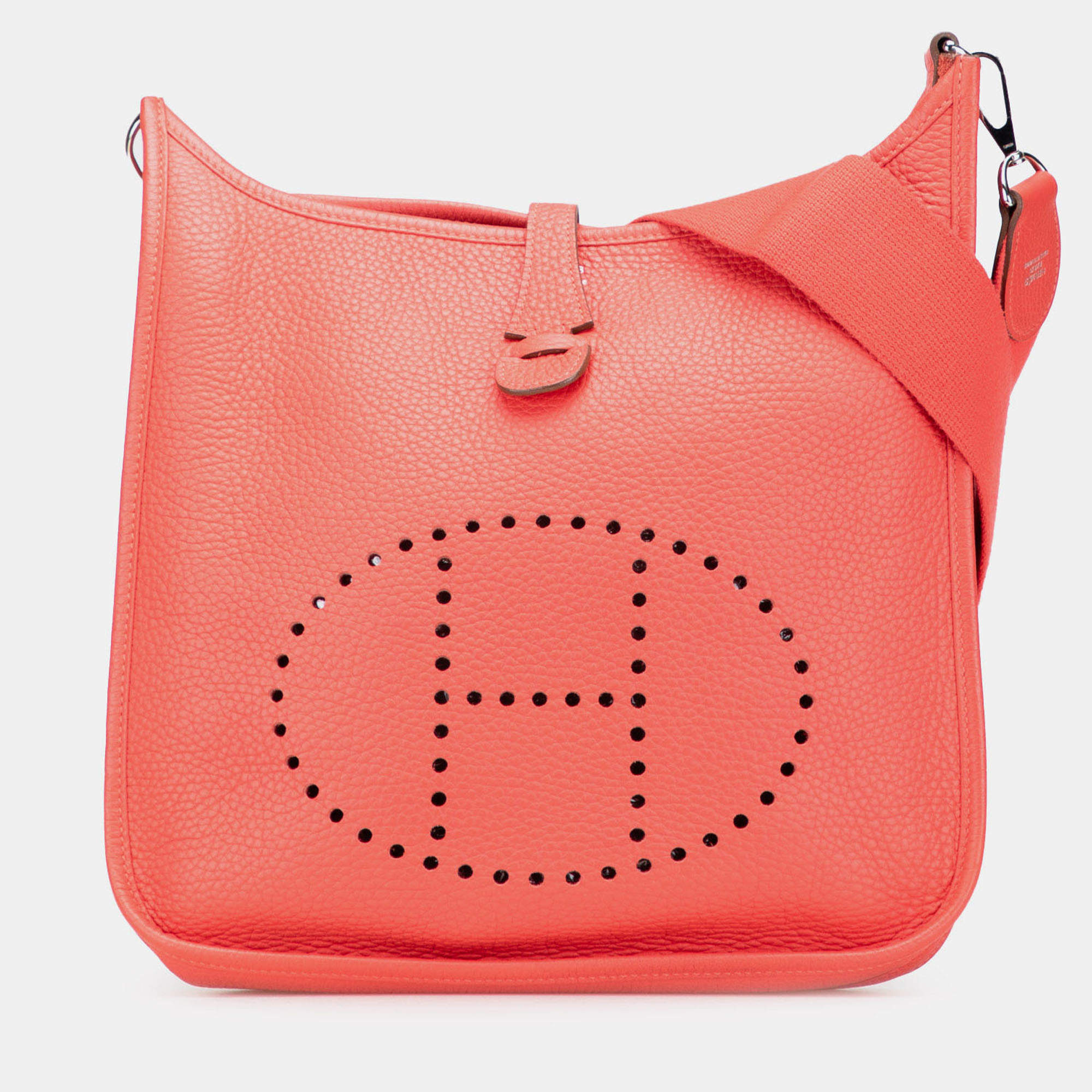 Pre Owned حقيبة هيرمس إيفلين كليمونس وردي 29