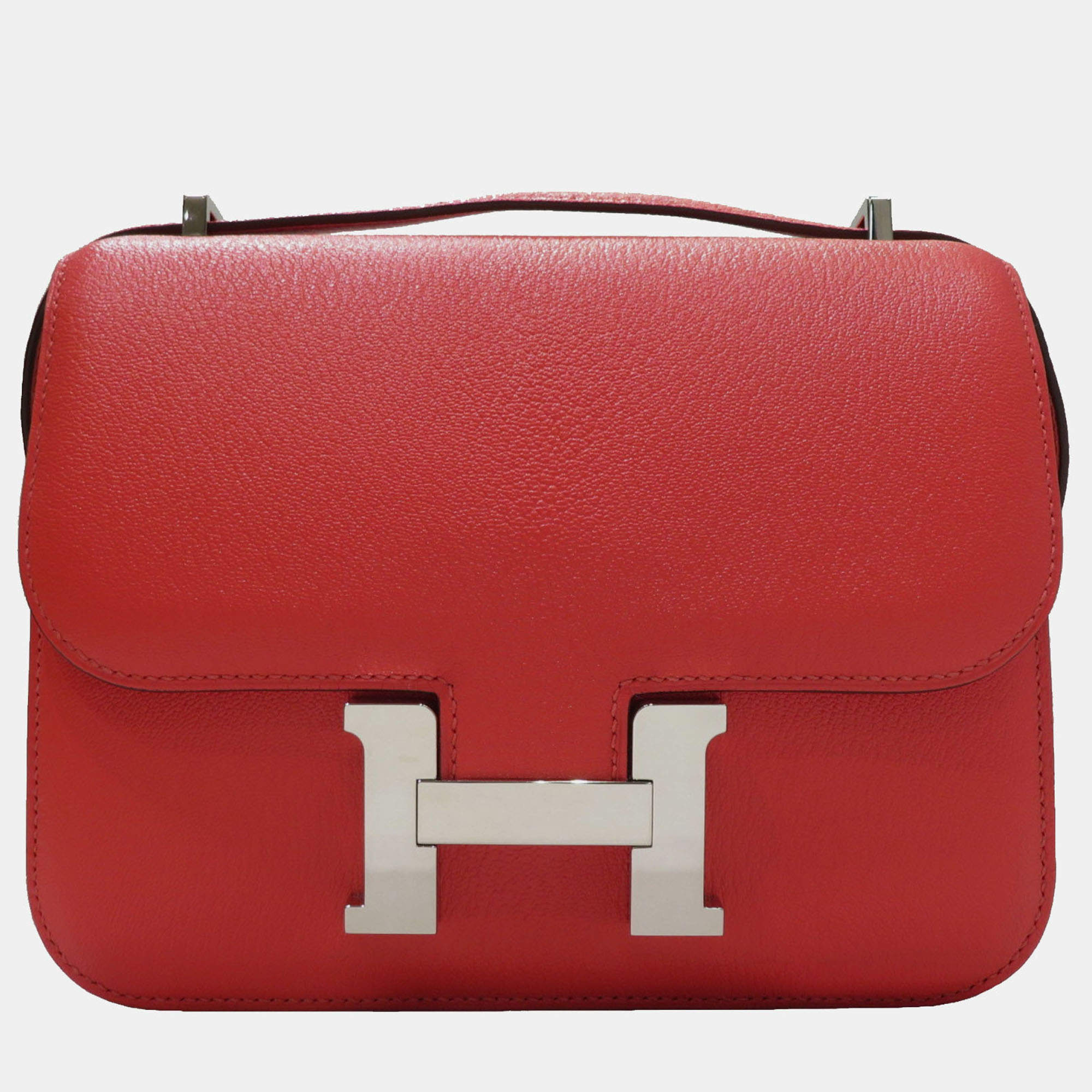 Pre Owned Hermes Constance 18 Red Mini Epsom 