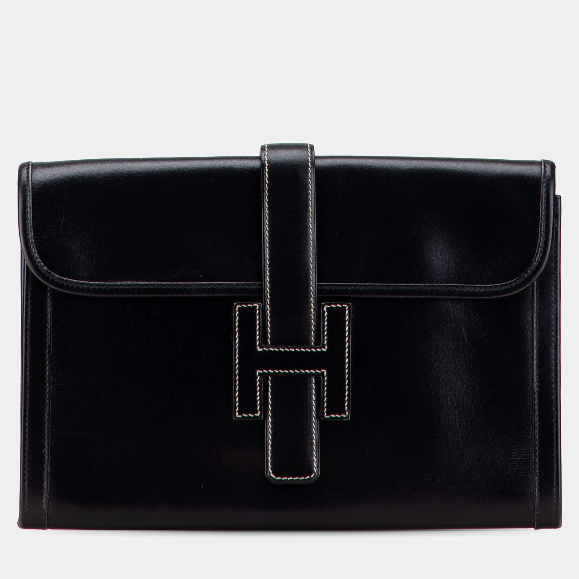 Pre Owned Hermes Black Box Calf Jige 29