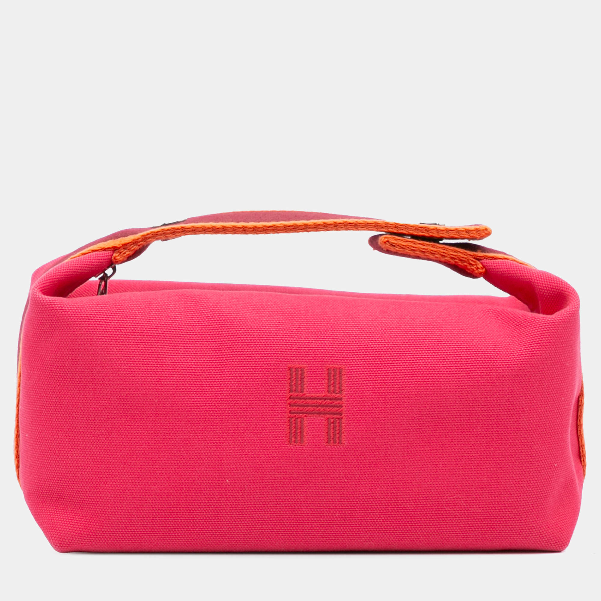 مملوكة مسبقًا Hermes Pink Red Small Toile Bride A Brac Case