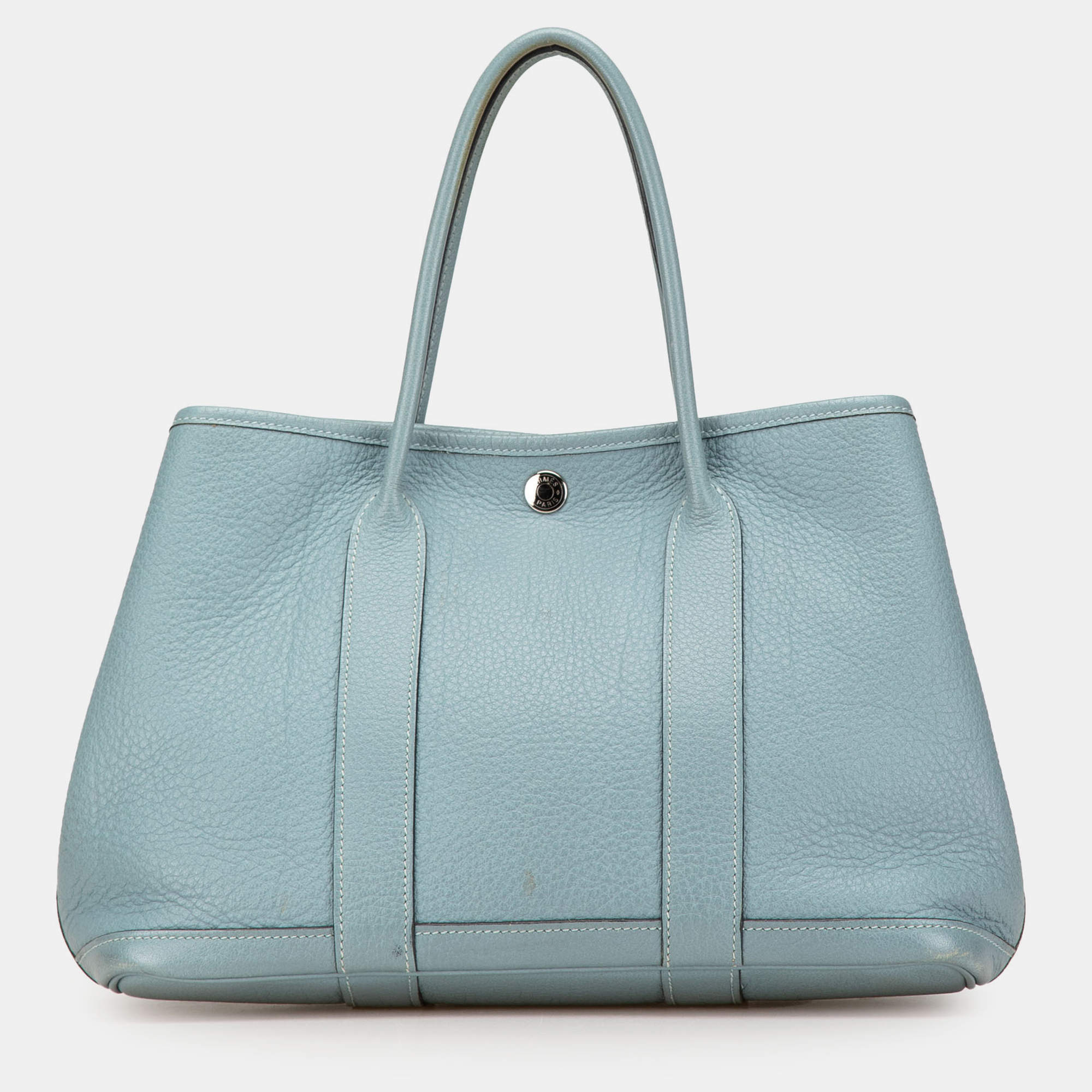 Pre Owned Hermes Blue Negonda Garden Party 30