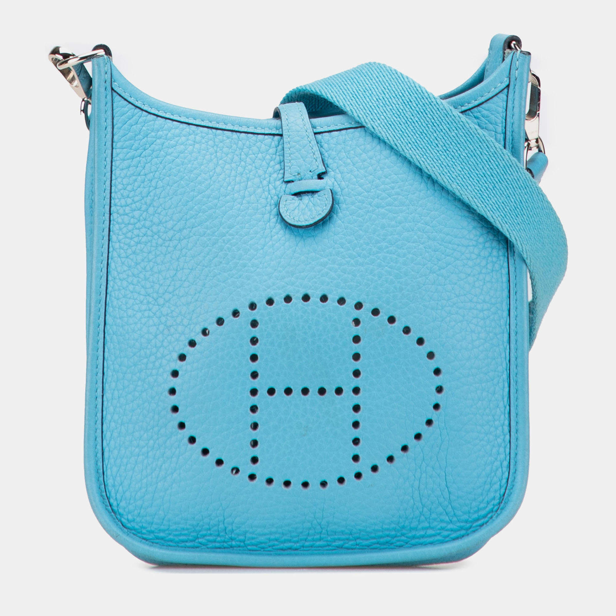 مملوكة مسبقًا Hermes Blue Clemence Evelyne TPM 16