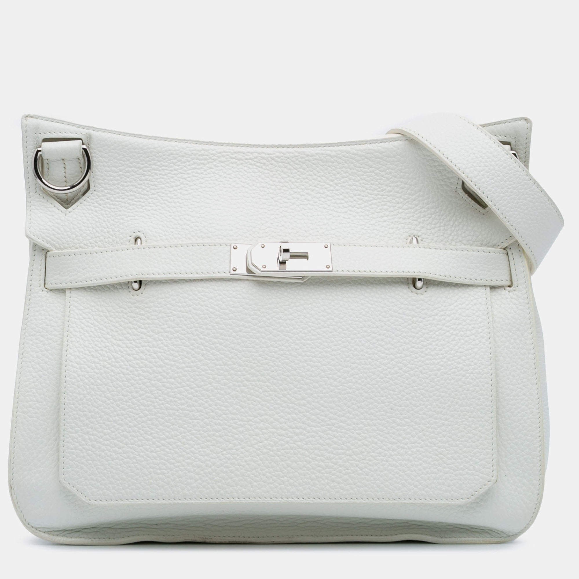 مملوكة مسبقًا Hermes White Clemence Jypsiere 34