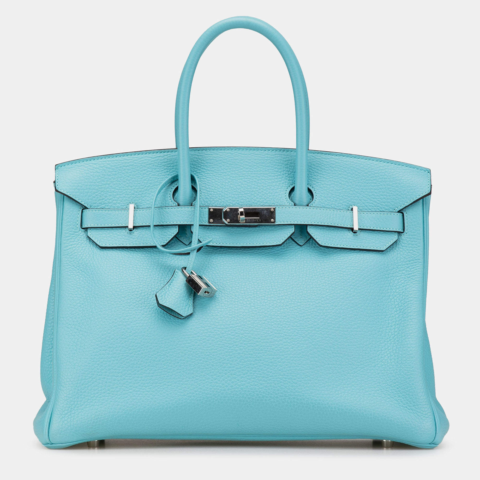 مملوكة مسبقًا Hermes Blue Togo Birkin Retourne 35