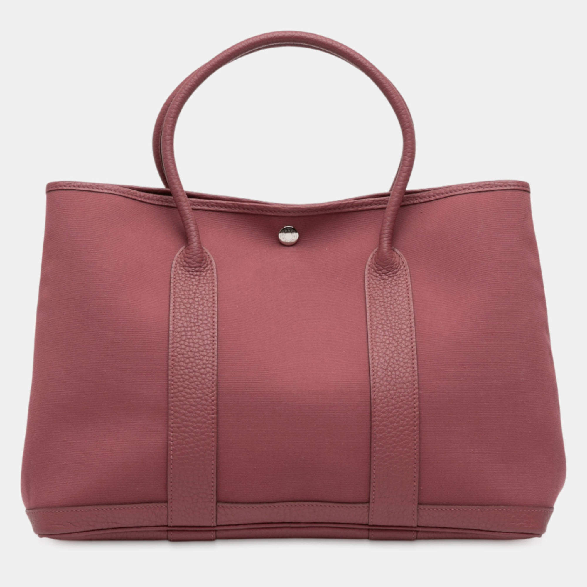 Pre Owned Hermes Pink Toile and Negonda Garden Party 36