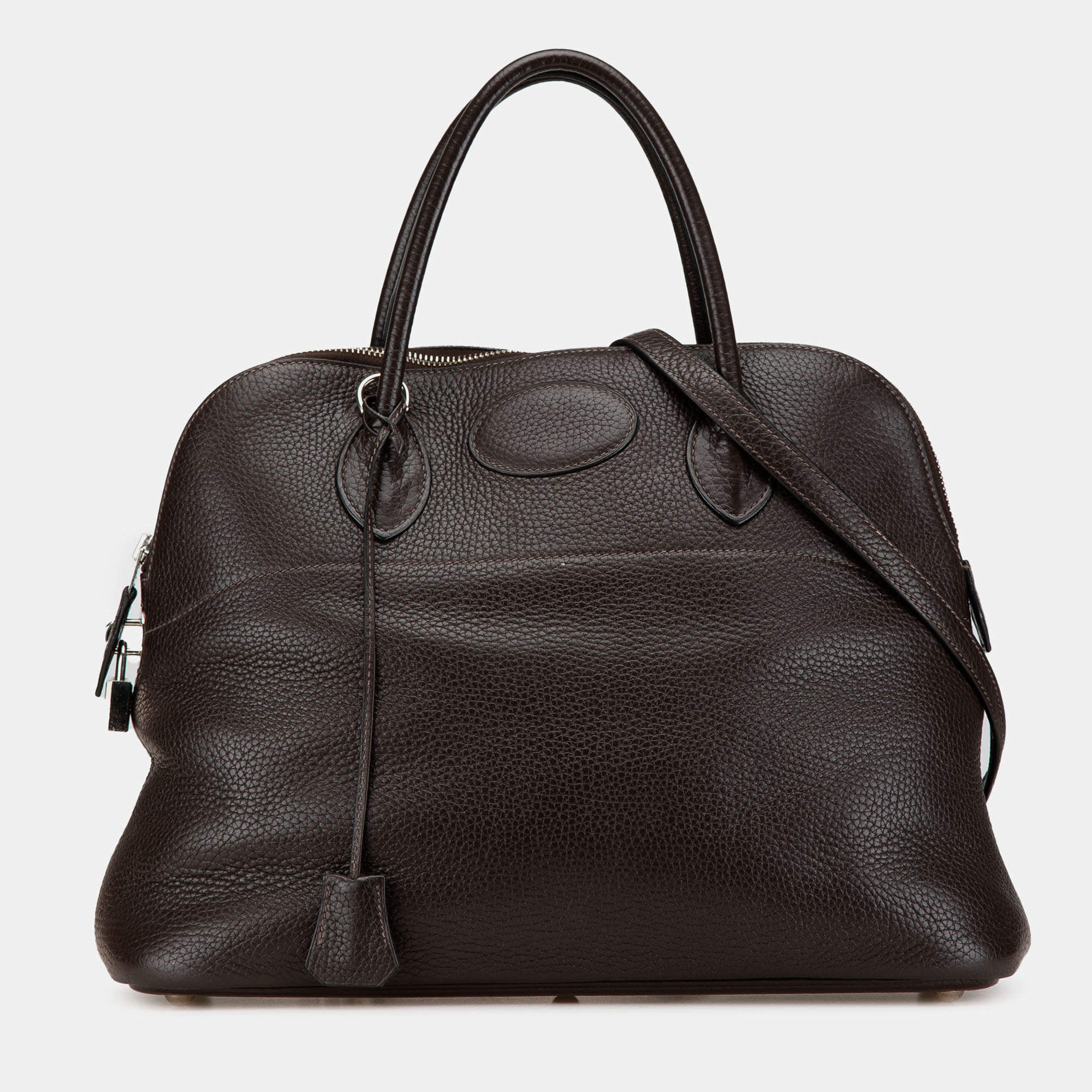 مملوكة مسبقًا Hermes Brown Clemence Bolide 35