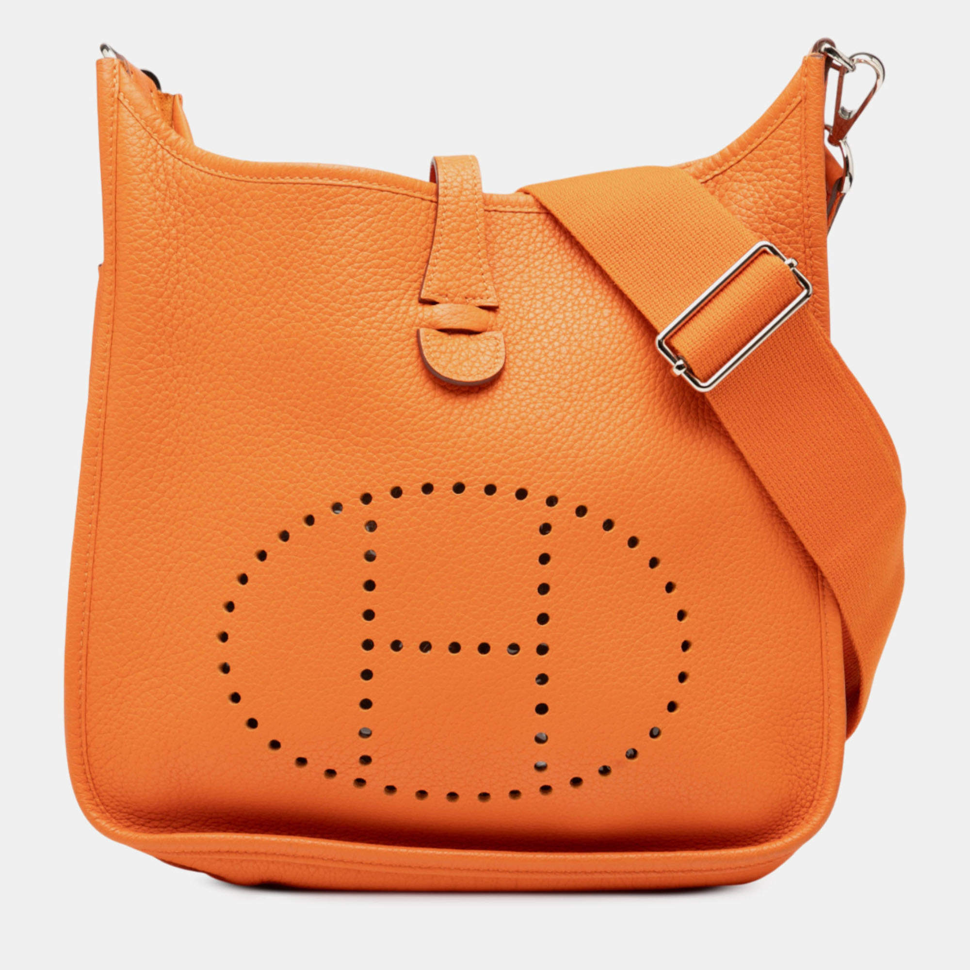 مملوكة مسبقًا Hermes Orange Clemence Evelyne III 29