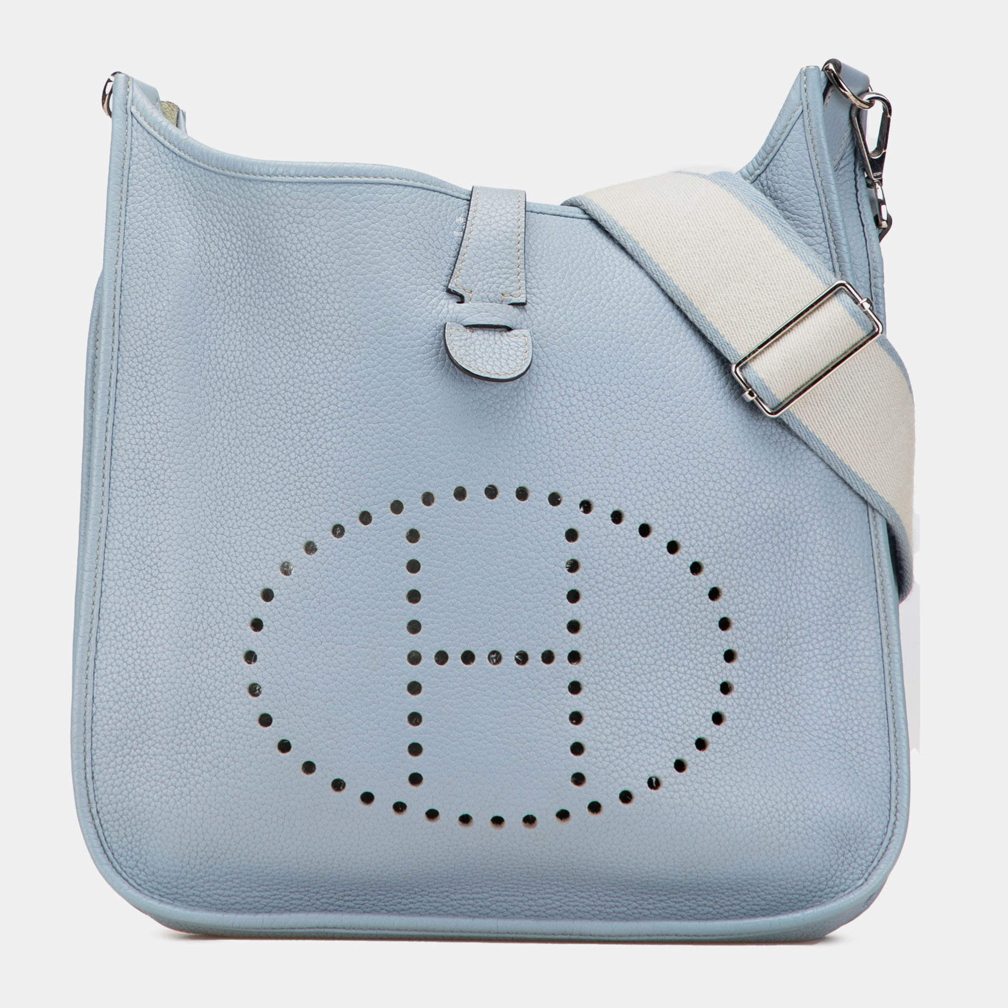 مملوكة مسبقًا Hermes Blue Clemence Evelyne III 33