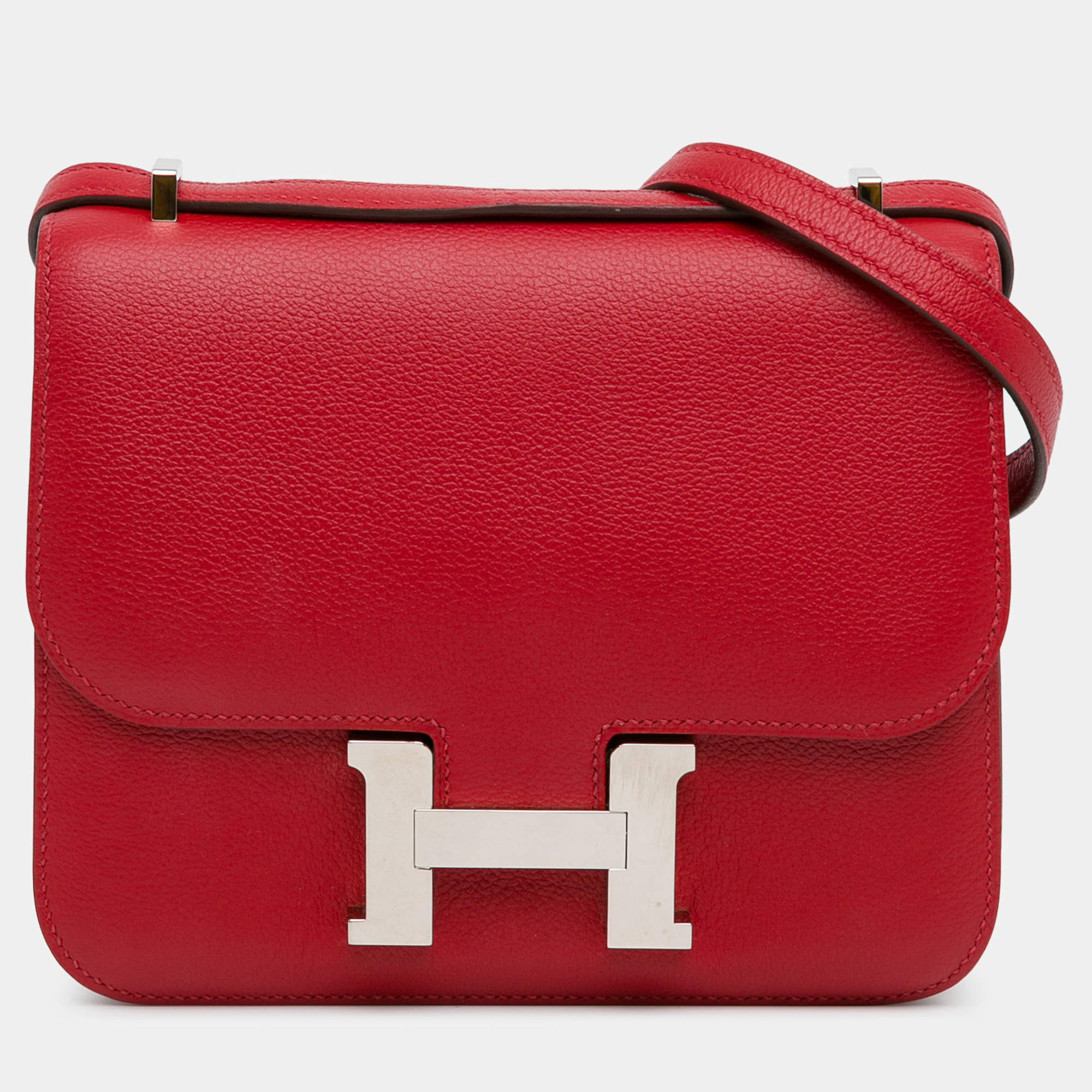 Pre Owned Hermes Red Mini Evercolor Constance 18