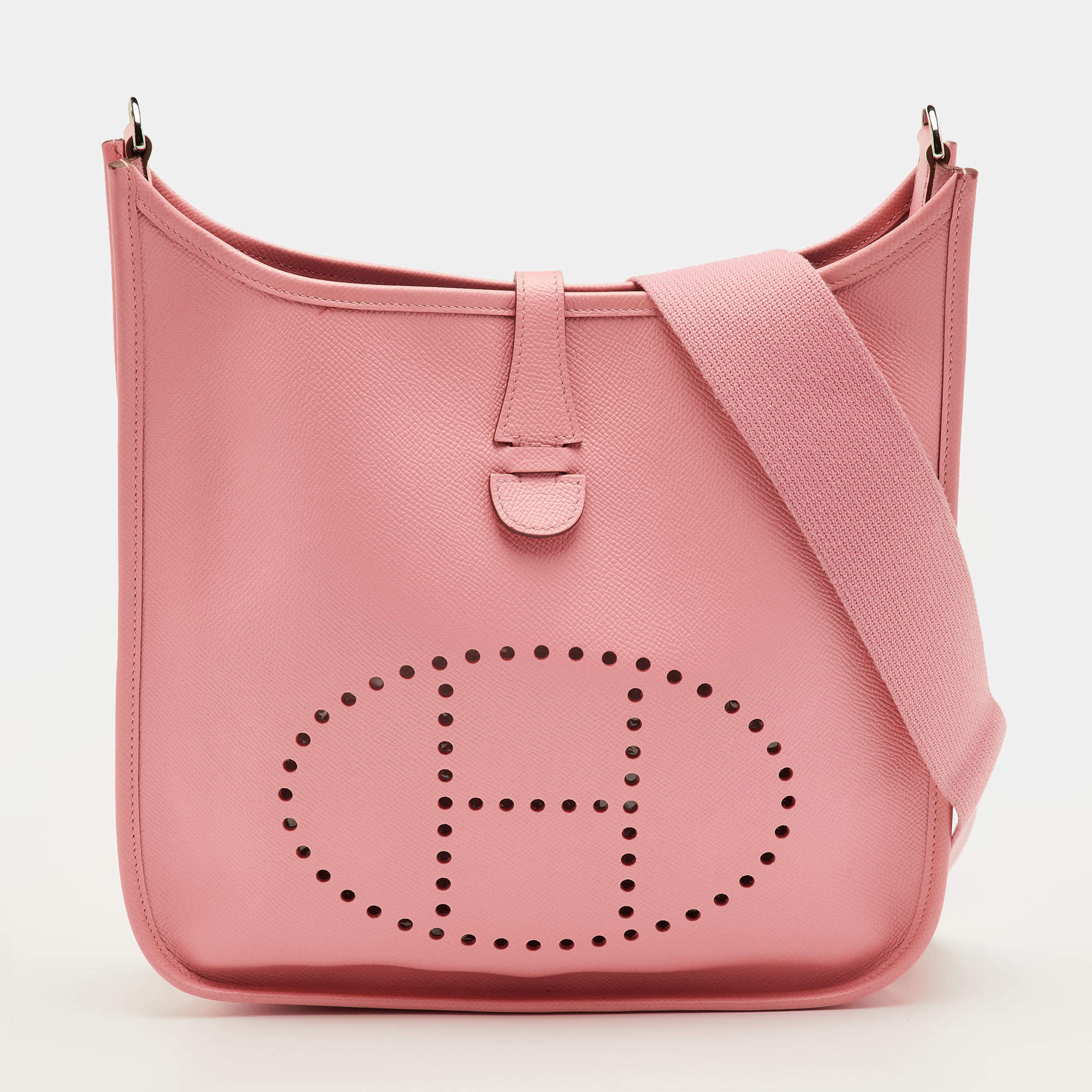 مملوكة مسبقًا Hermes Evelyne 29 III PM Rose Confetti Epsom Leather Bag