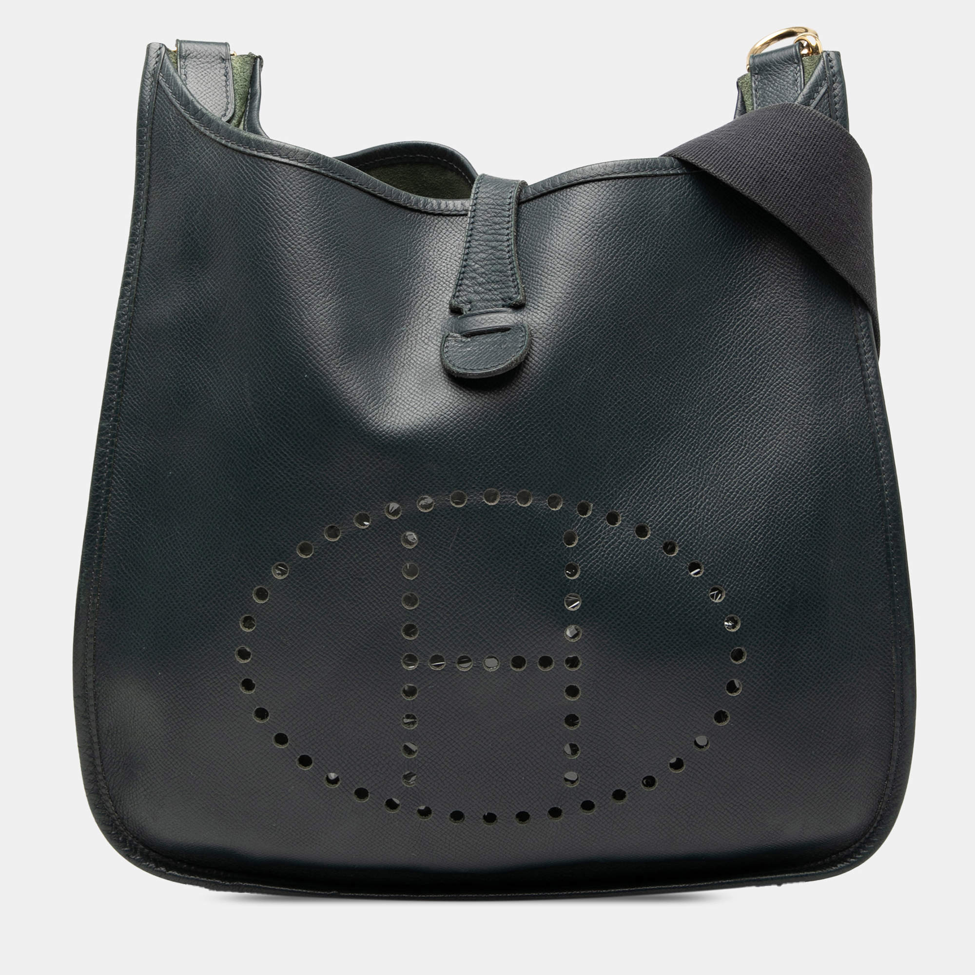 مملوكة مسبقًا Hermes Blue Clemence Evelyne GM