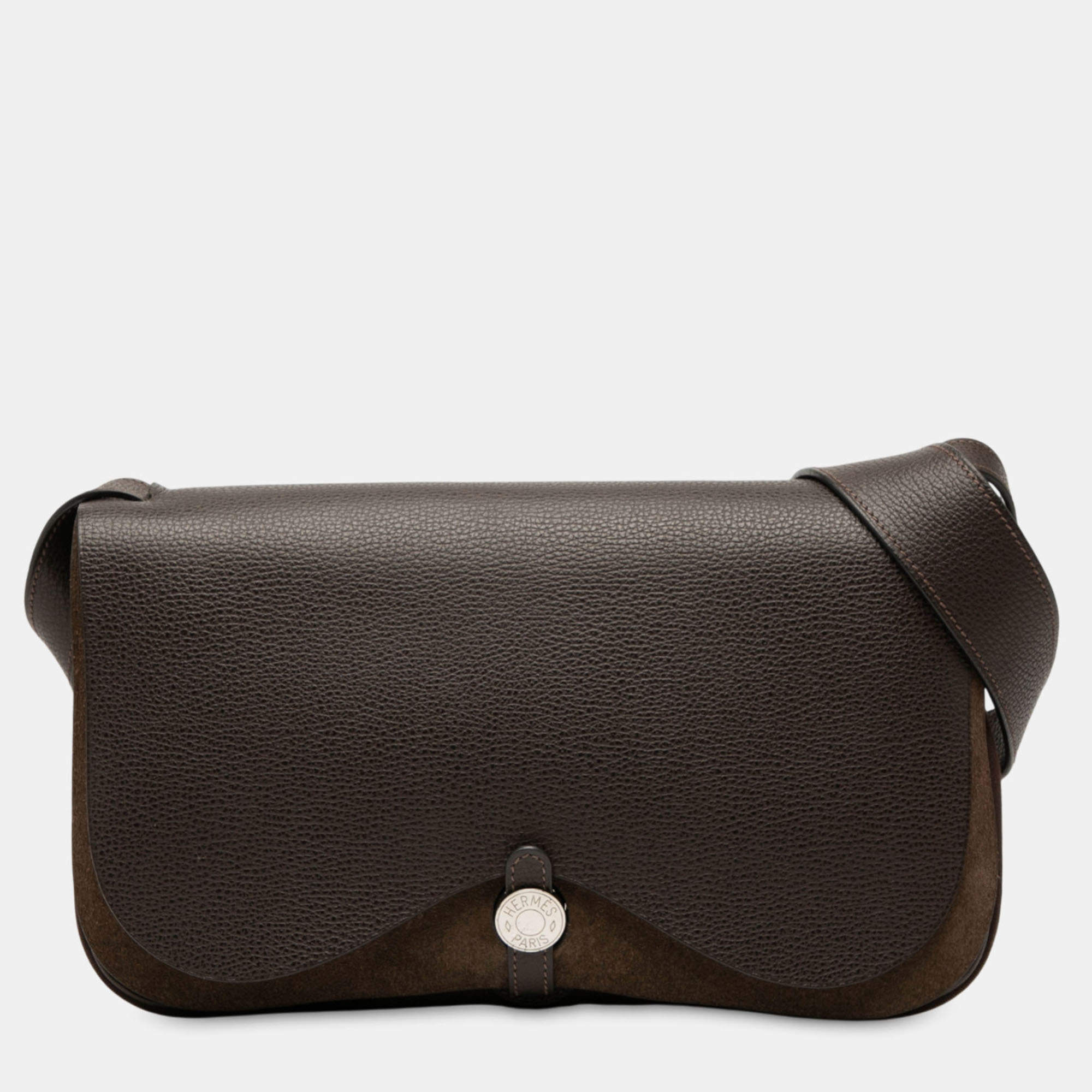 Pre Owned حقيبة هيرمس ساك كولورادو بي إم بني فاش لييج وتوال