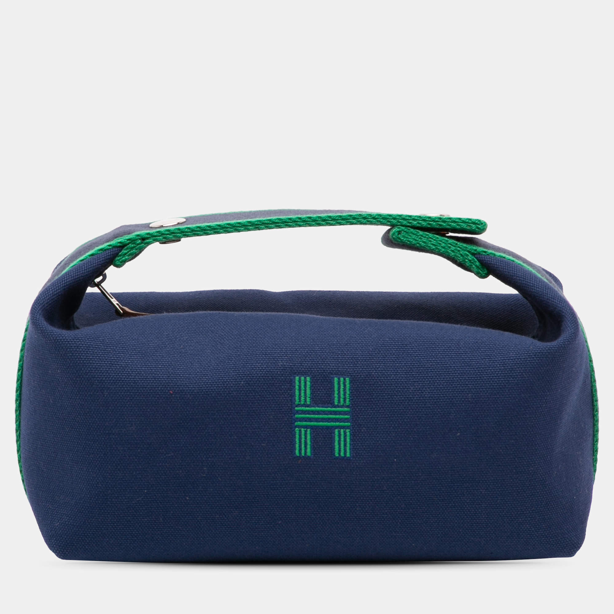 مملوكة مسبقًا Hermes Blue Small Toile Bride A Brac Case