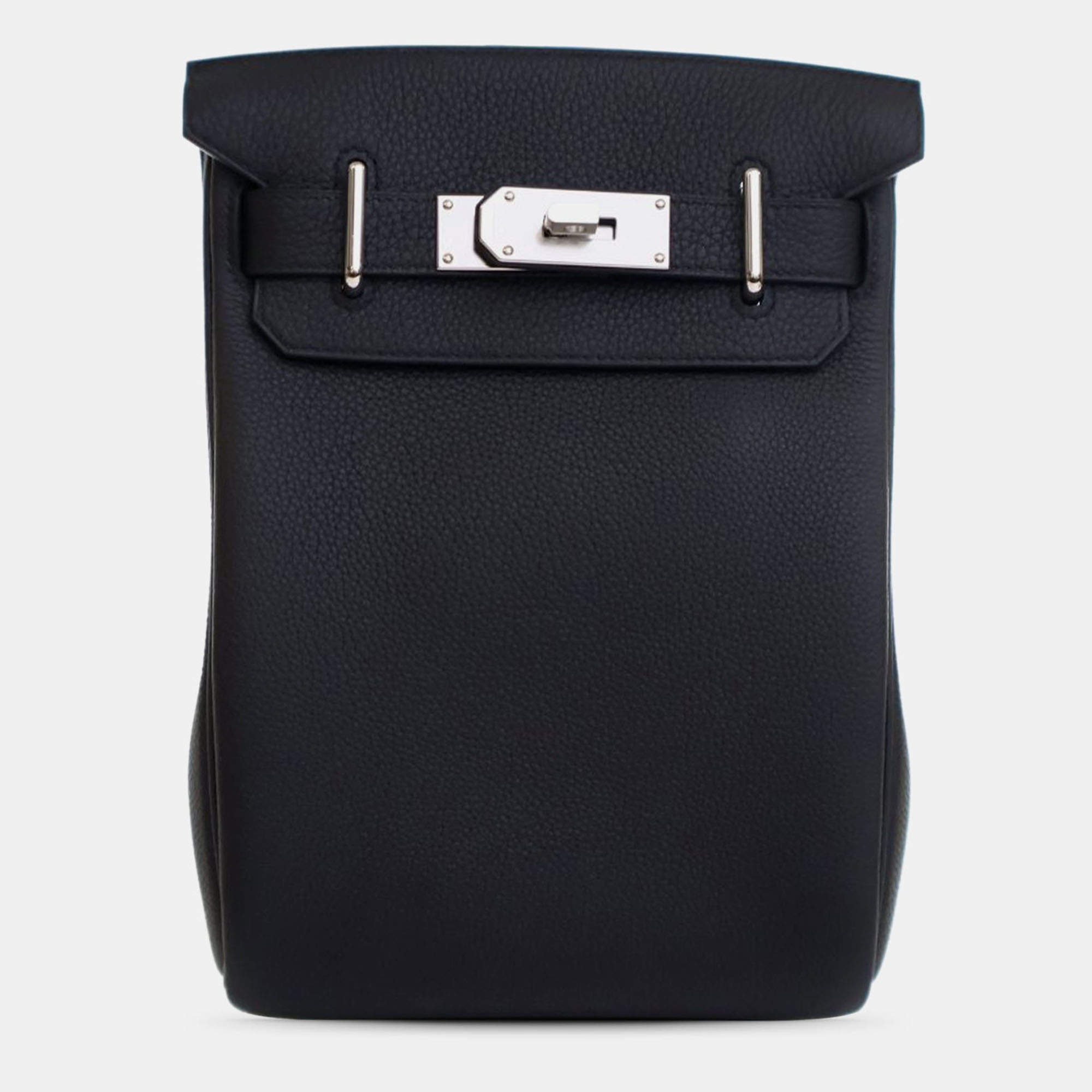 Pre Owned Hermes Black Togo Kelly Hac A Dos PM