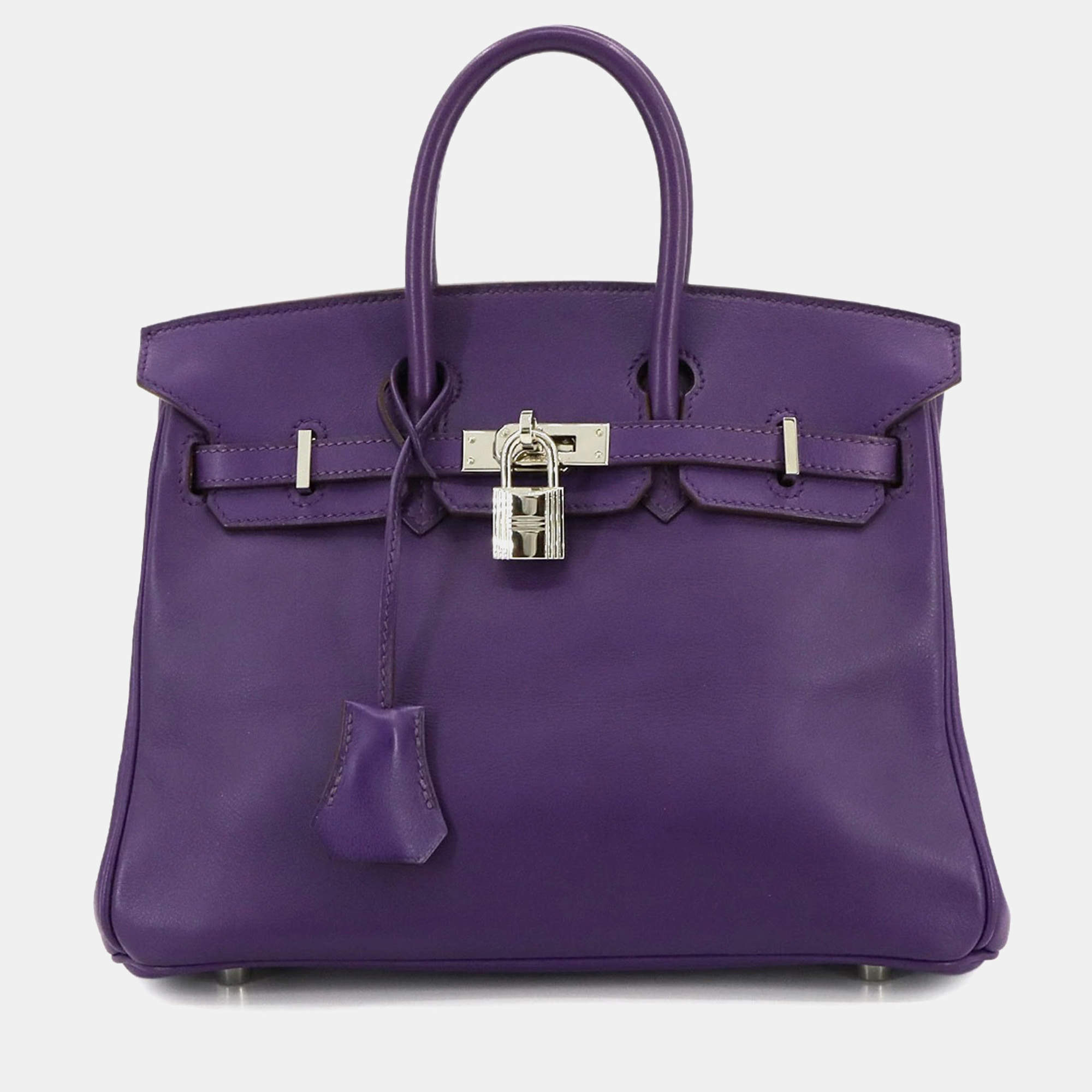 Pre Owned Hermes Birkin 25 Swift Ultra Violet