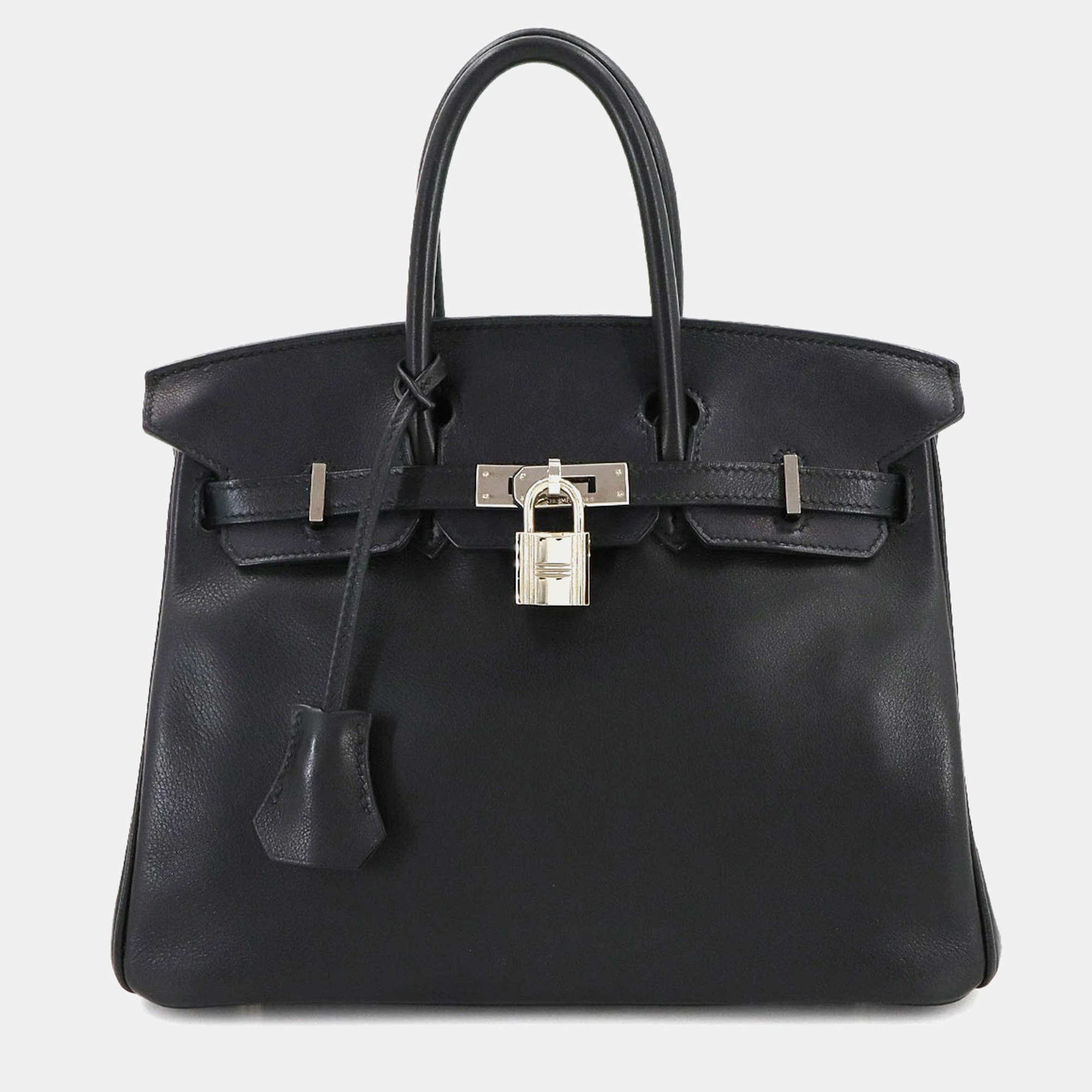 مملوكة مسبقًا Hermes Birkin 25 Swift Black Handbag