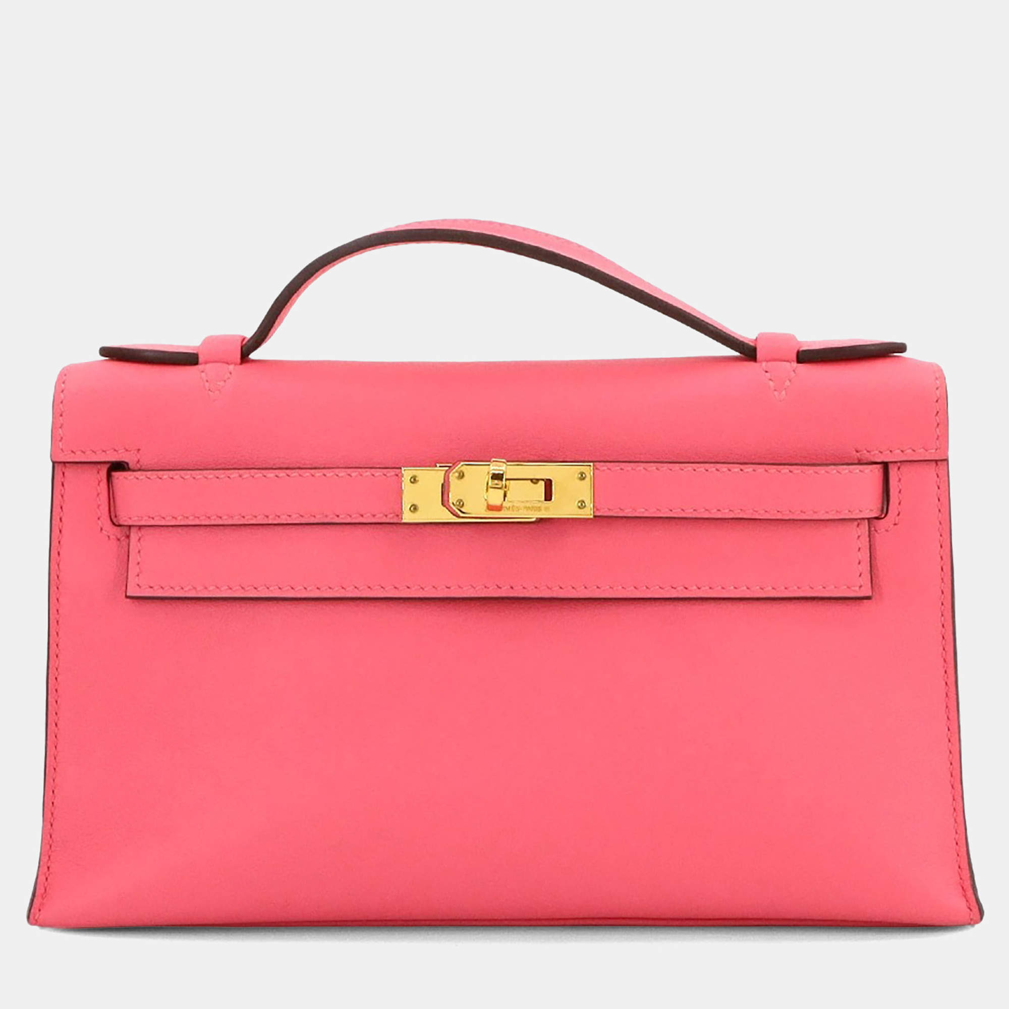 مملوكة مسبقًا حقيبة هيرمس كيلي بوكيت جلد سويفت روز أزالي