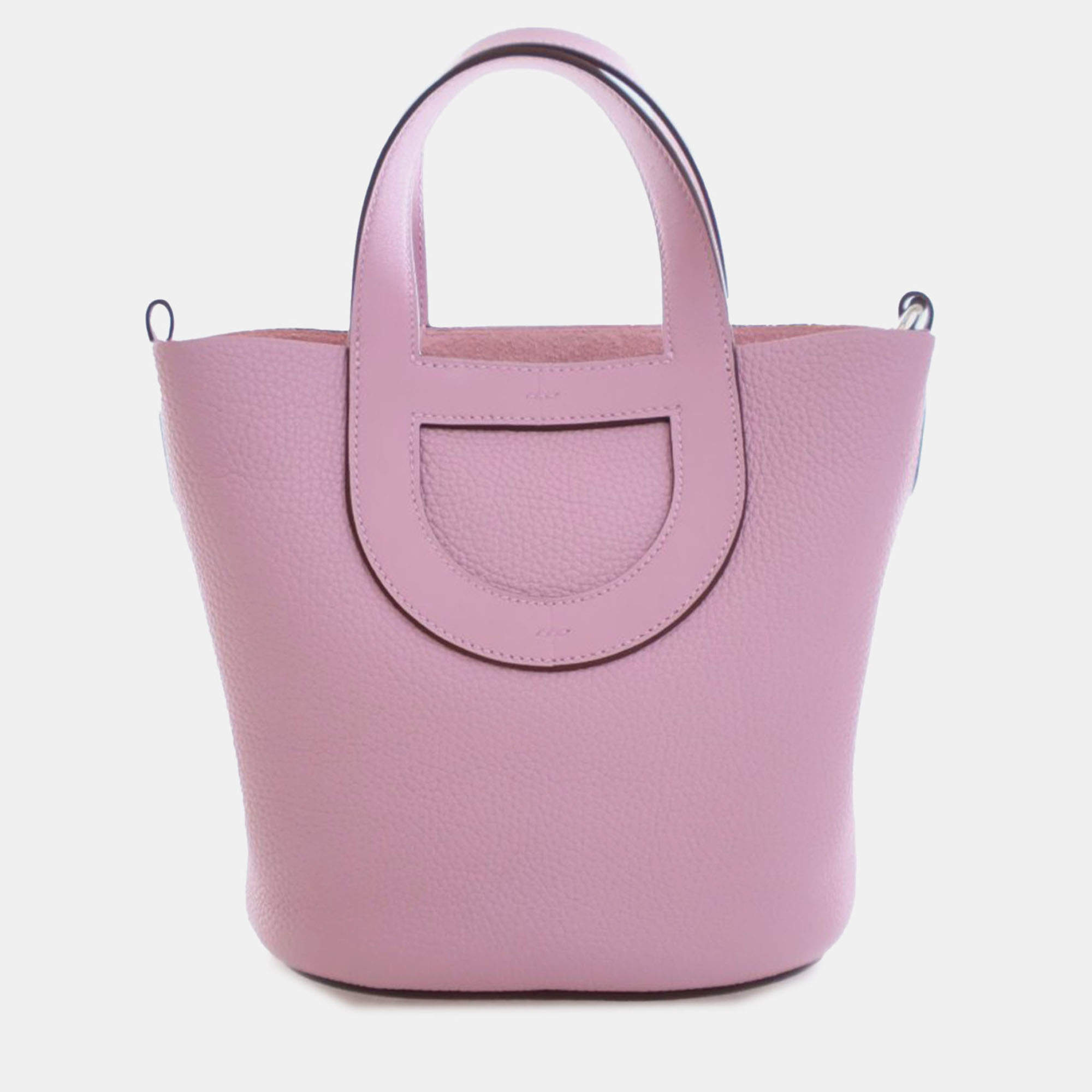 Pre Owned Hermes Pink Clemence and Swift In The Loop 18