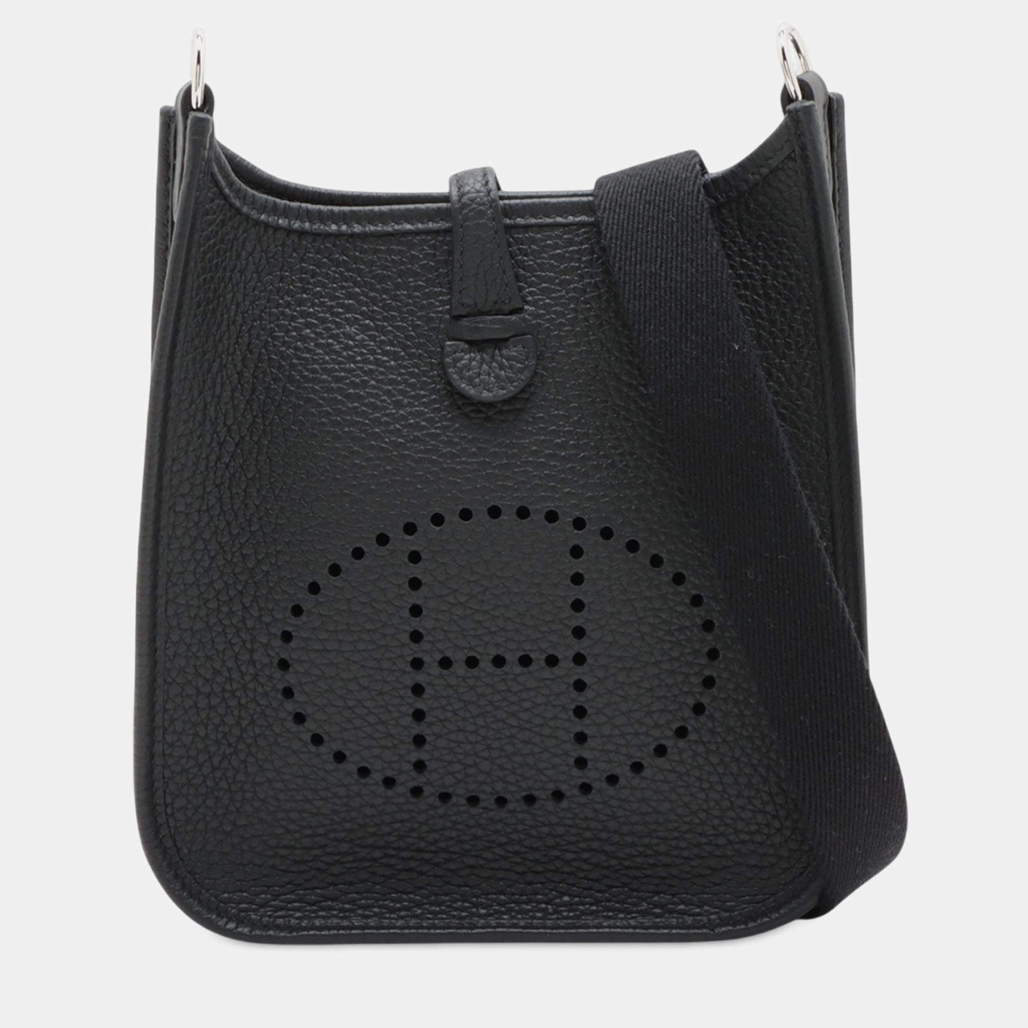 Pre Owned حقيبة هيرمس إيفلين TPM 16 كليمونس أسود