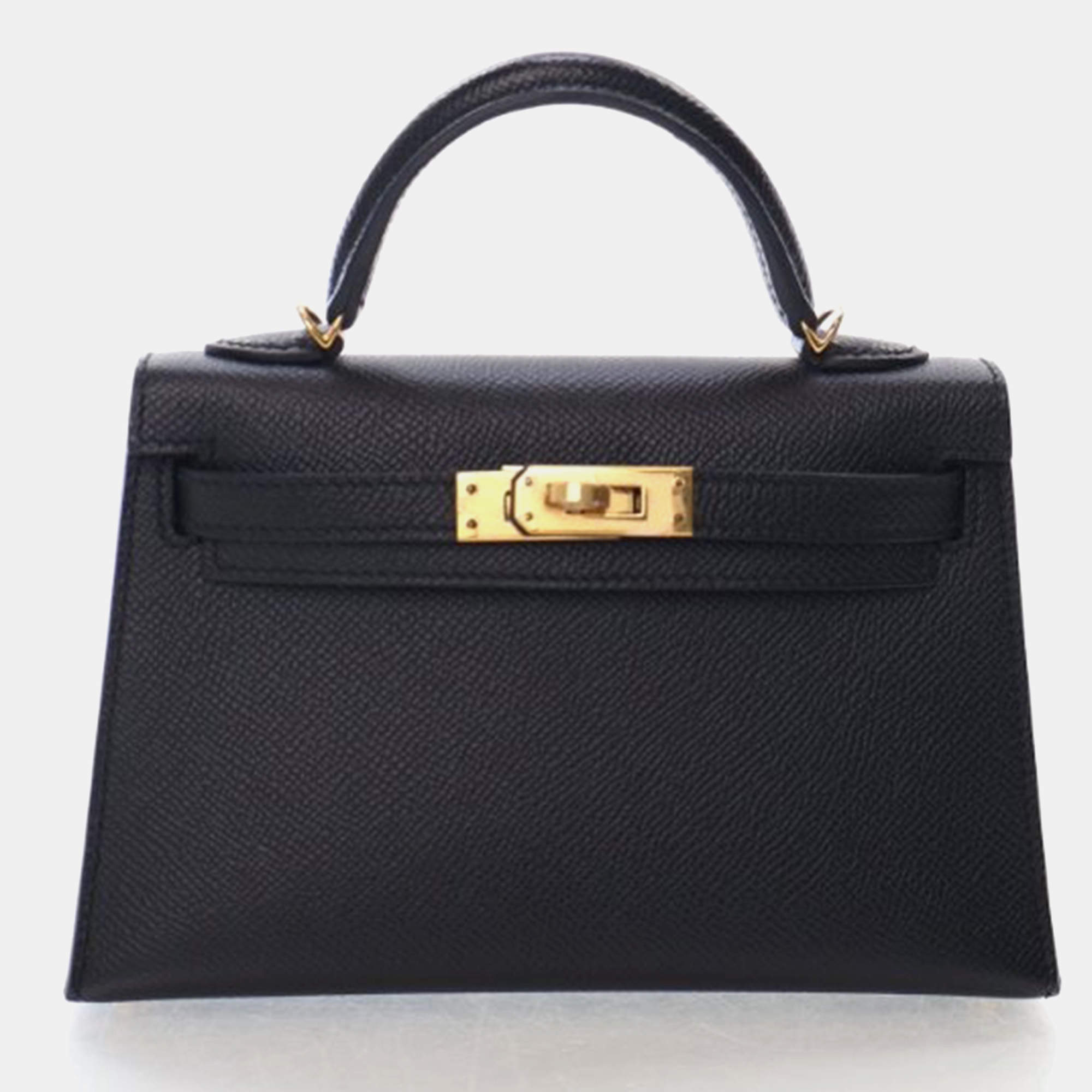 مملوكة مسبقًا Hermes Mini Kelly 20 Noir Epsom Bag
