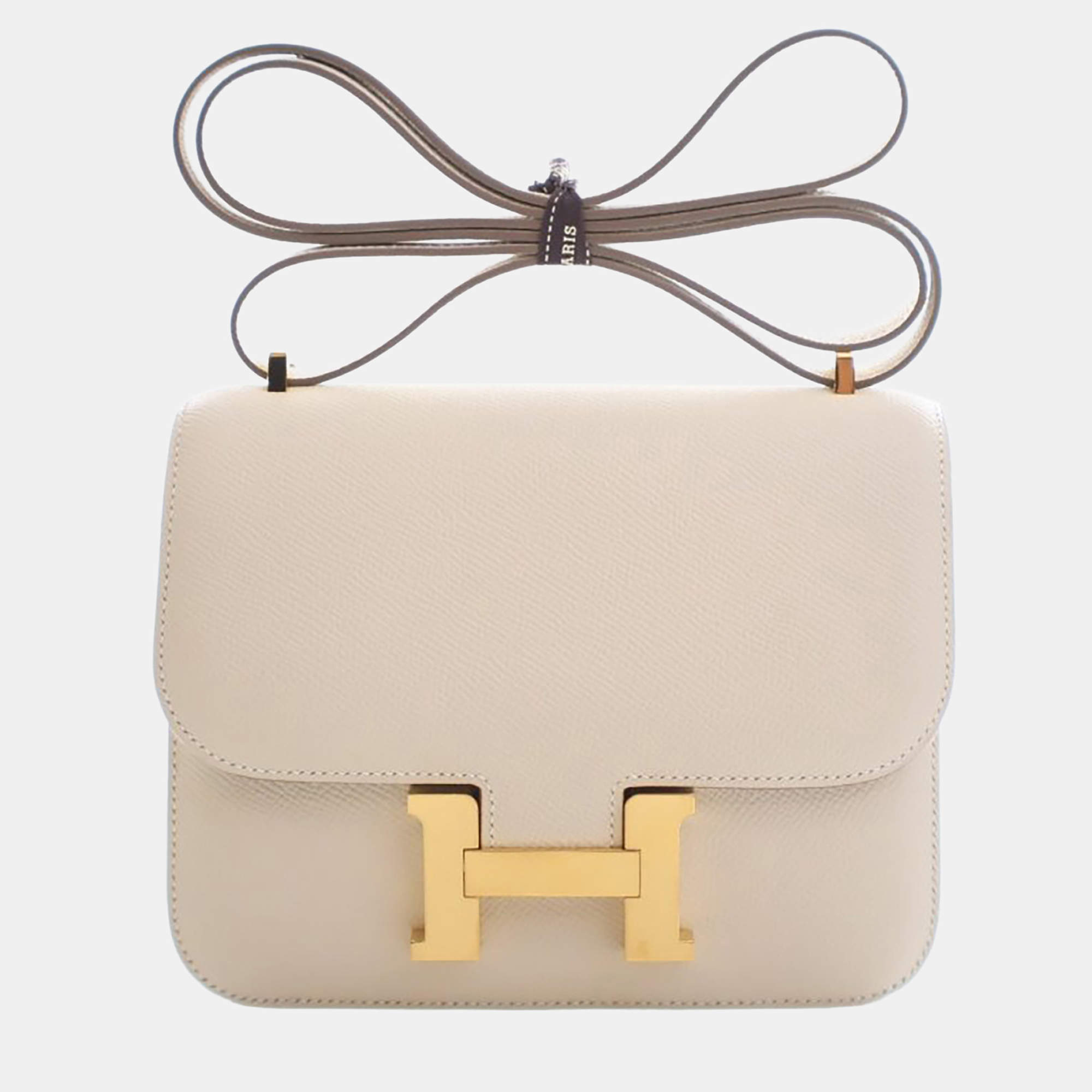 Pre Owned حقيبة هيرمس كونستانس 18 كراي إبسم