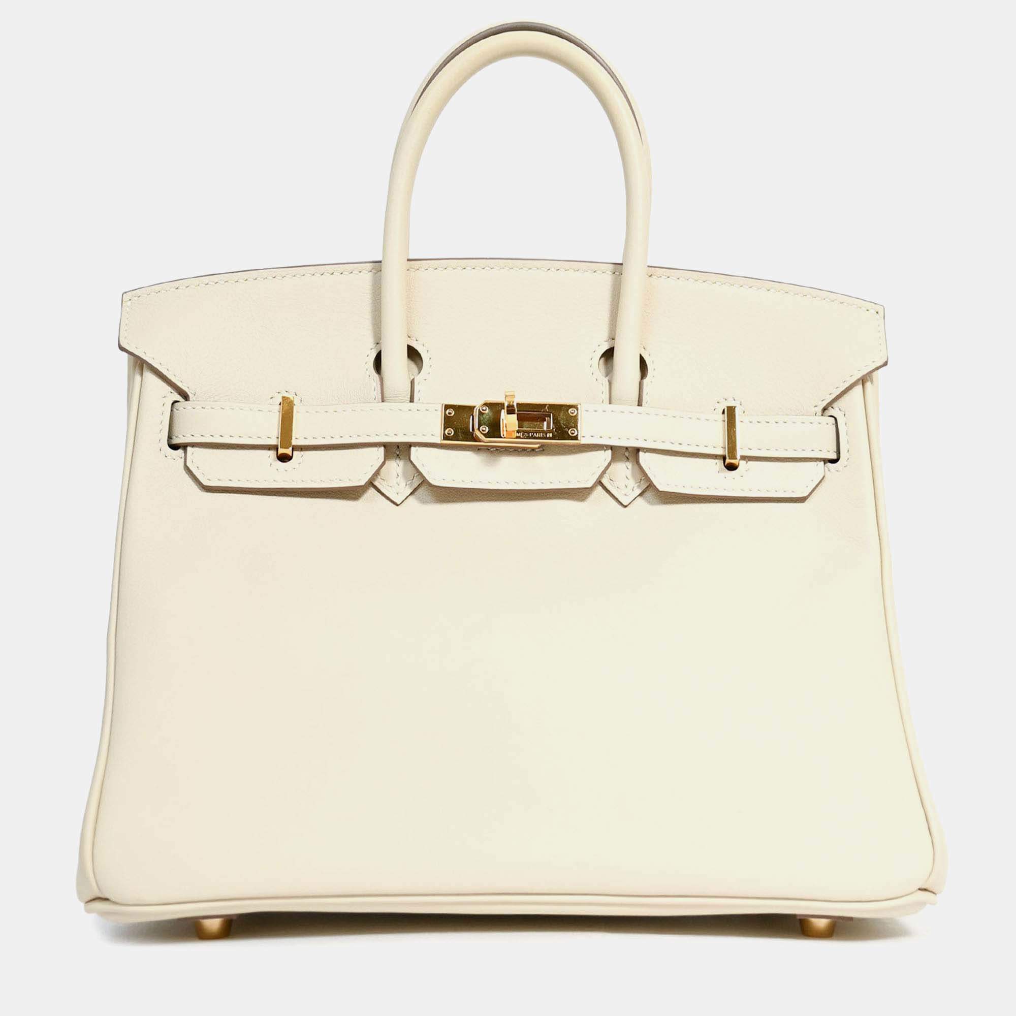 Pre Owned حقيبة هيرمس بيركن 25 جلد سويفت كراي 2017