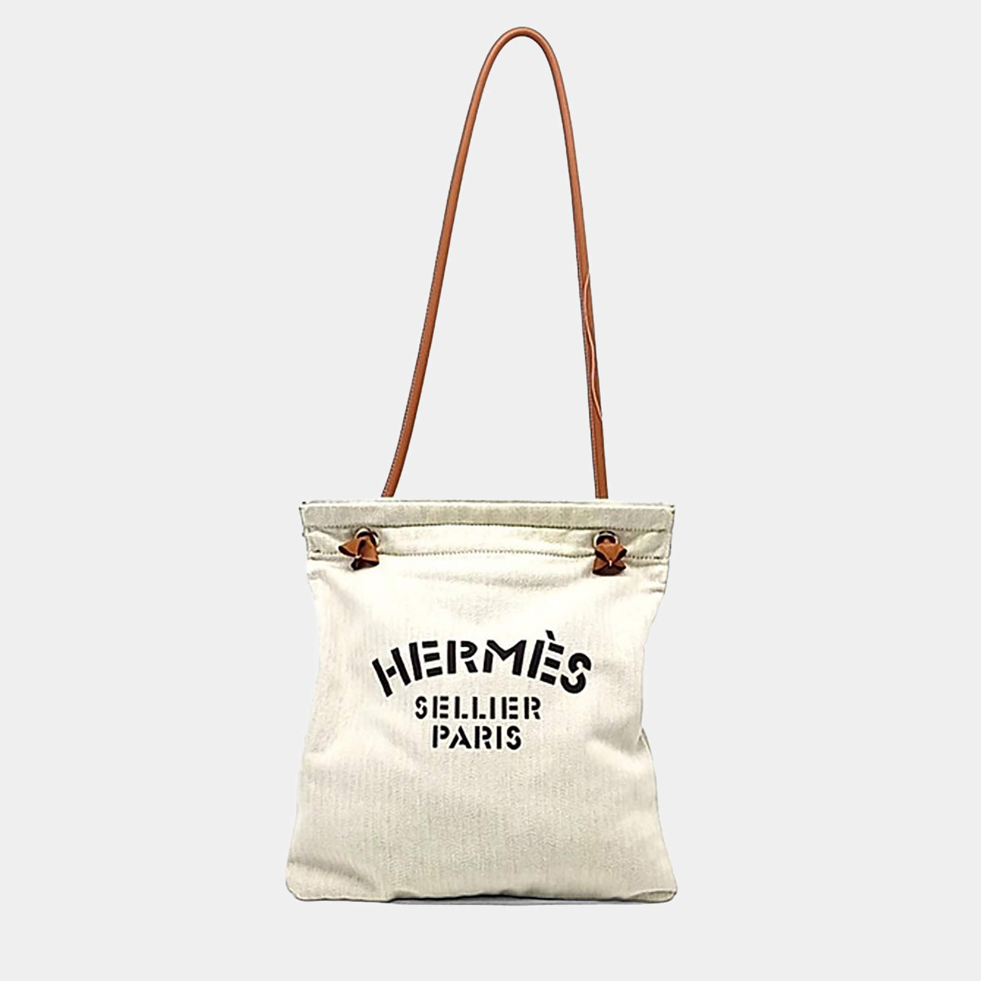 Pre Owned Hermes Beige Canvas Aline Bag