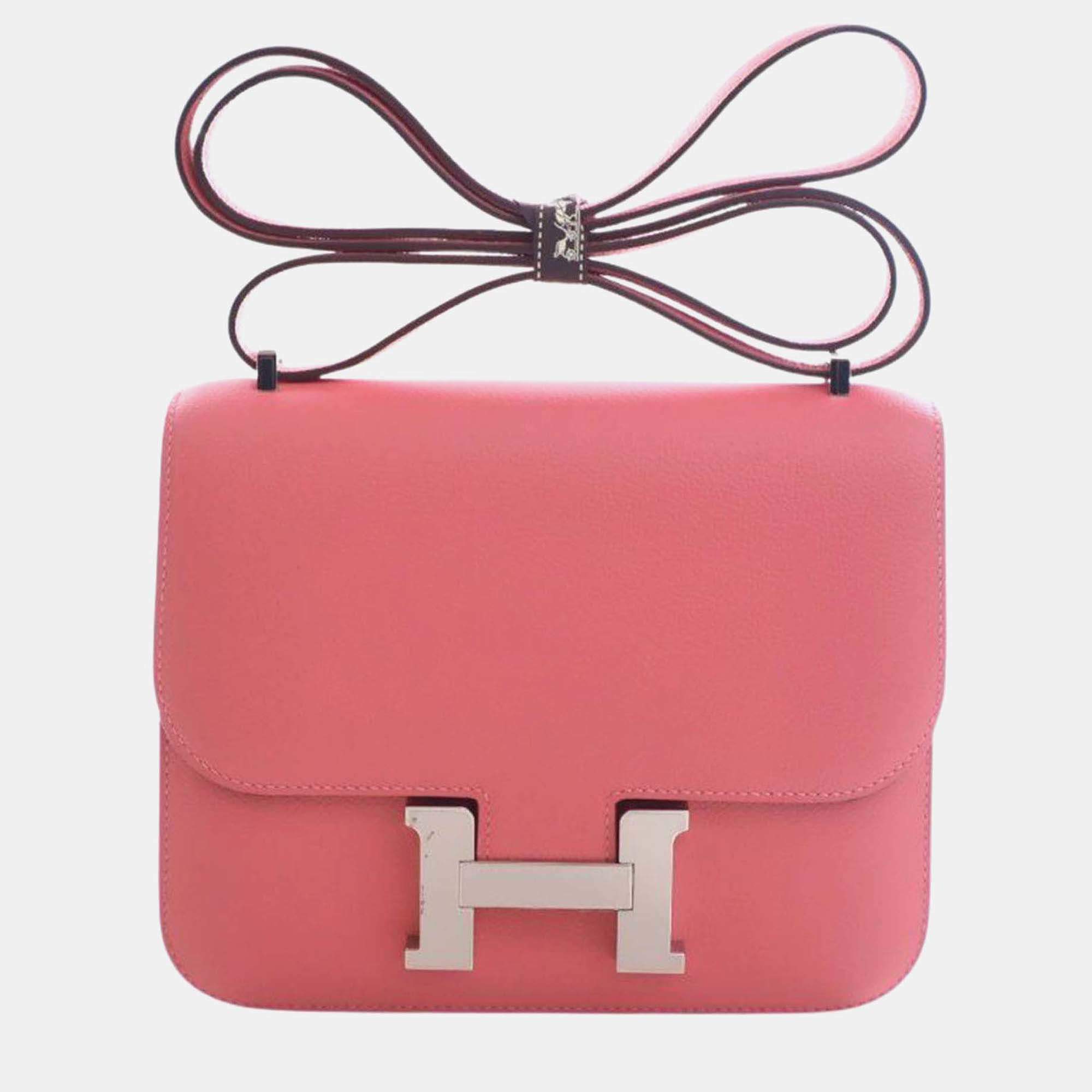 مملوكة مسبقًا Hermes Pink Mini Evercolor Constance 18