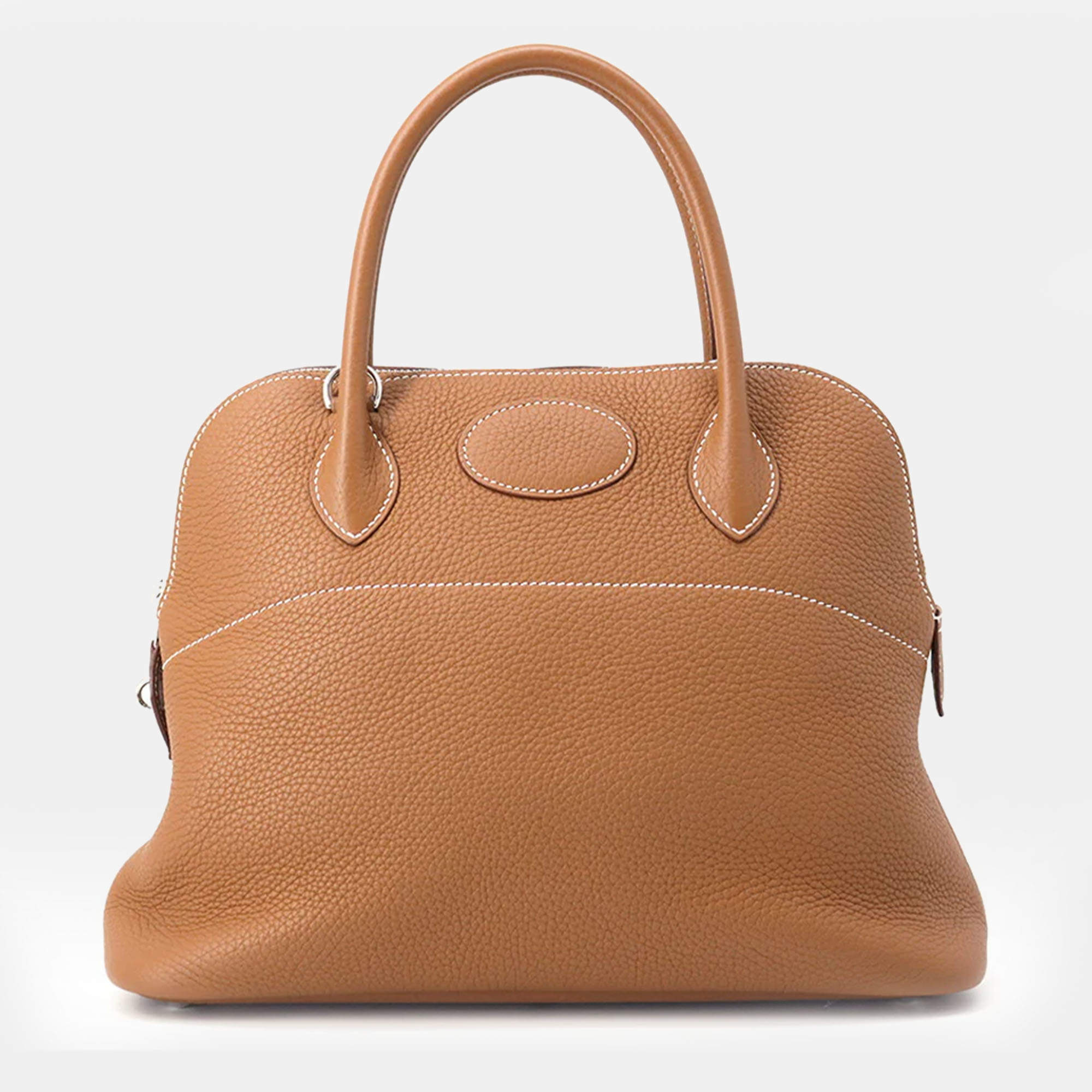 Pre Owned حقيبة هيرمس بوليد توريلون كليمونس ذهبية حجم 31