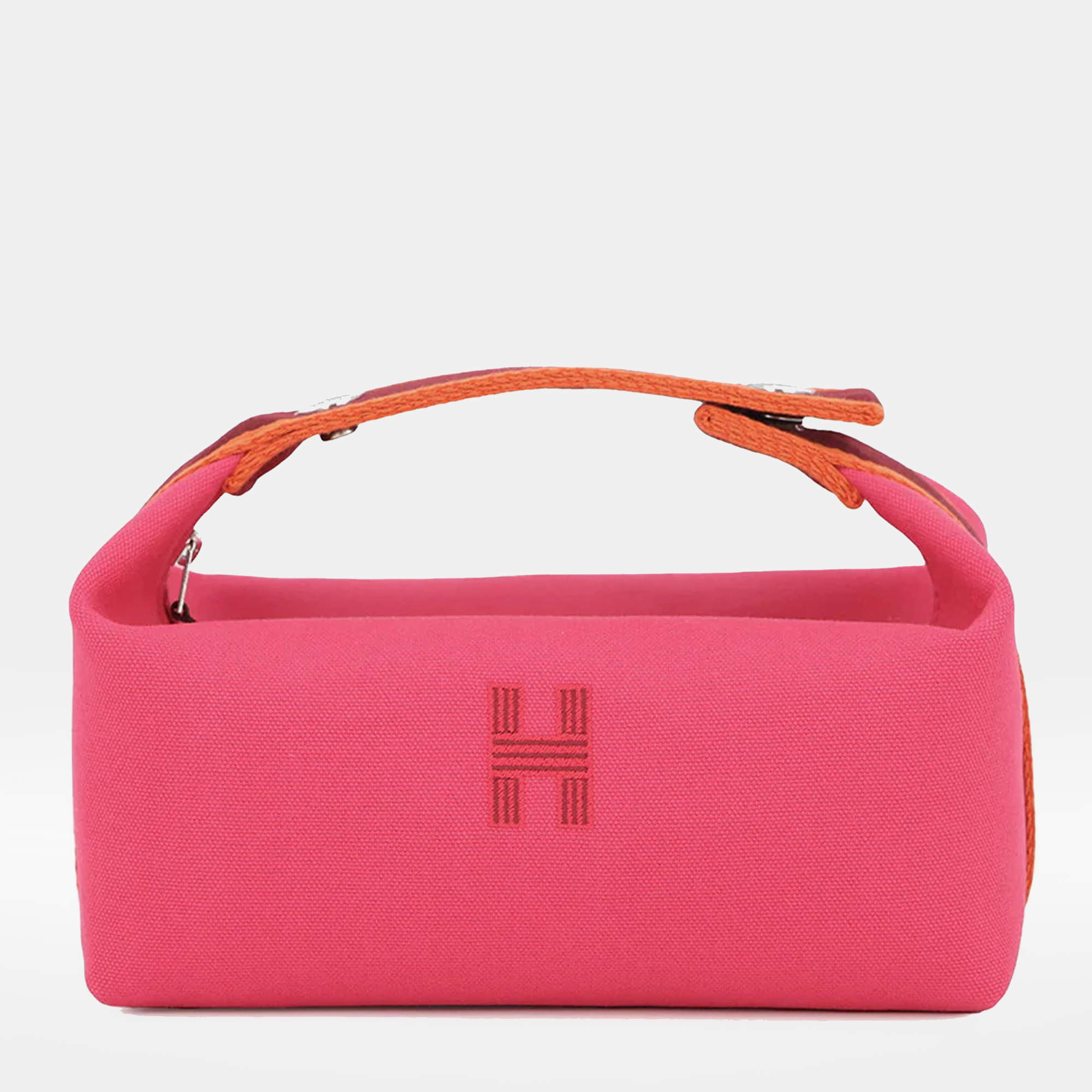 Pre Owned Hermes Bride A Brac Hibiscus Canvas Size Pm