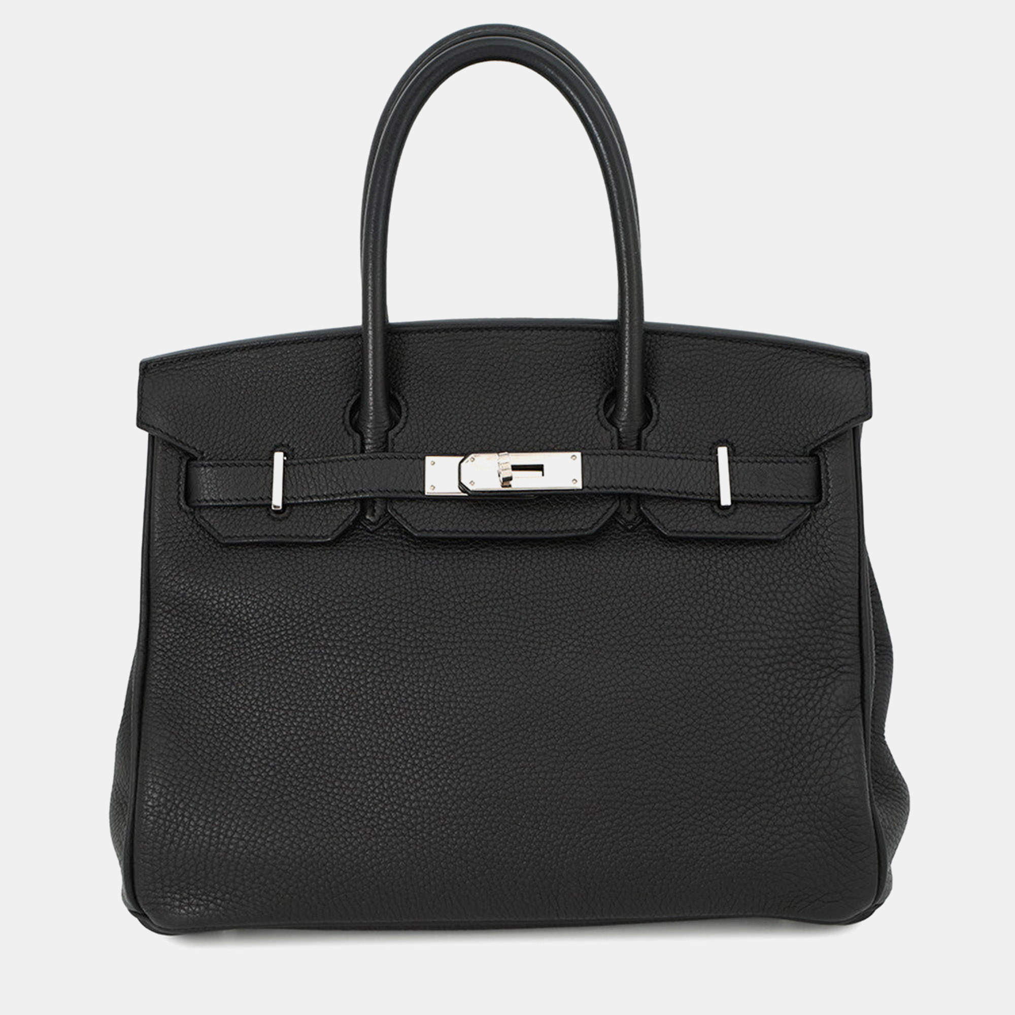 Pre Owned Hermes Birkin Black Togo Leather Size 30